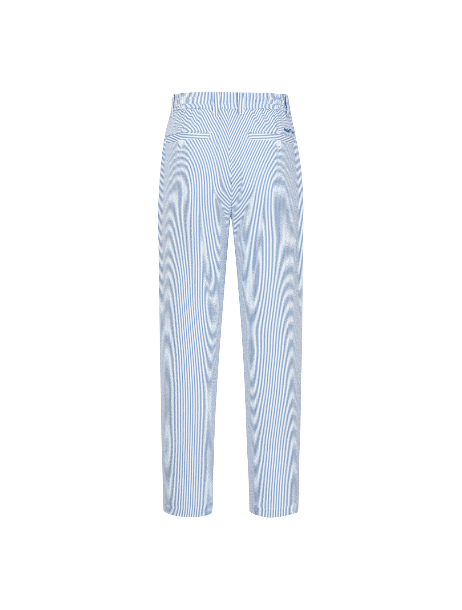 Seersucker Baggy Fit Pants_Blue (Men) (QM0ESL20643)