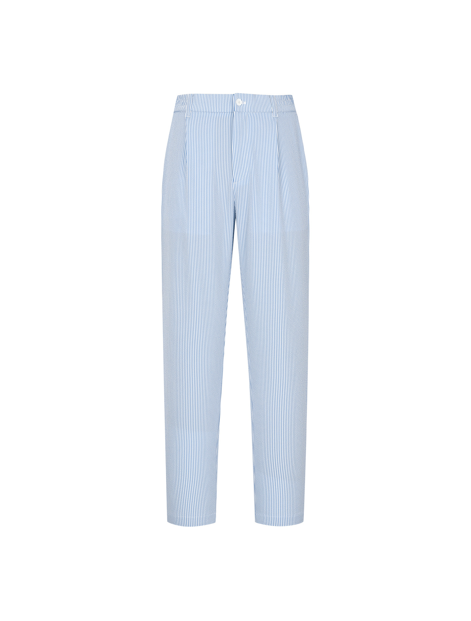 Seersucker Baggy Fit Pants_Blue (Men) (QM0ESL20643)