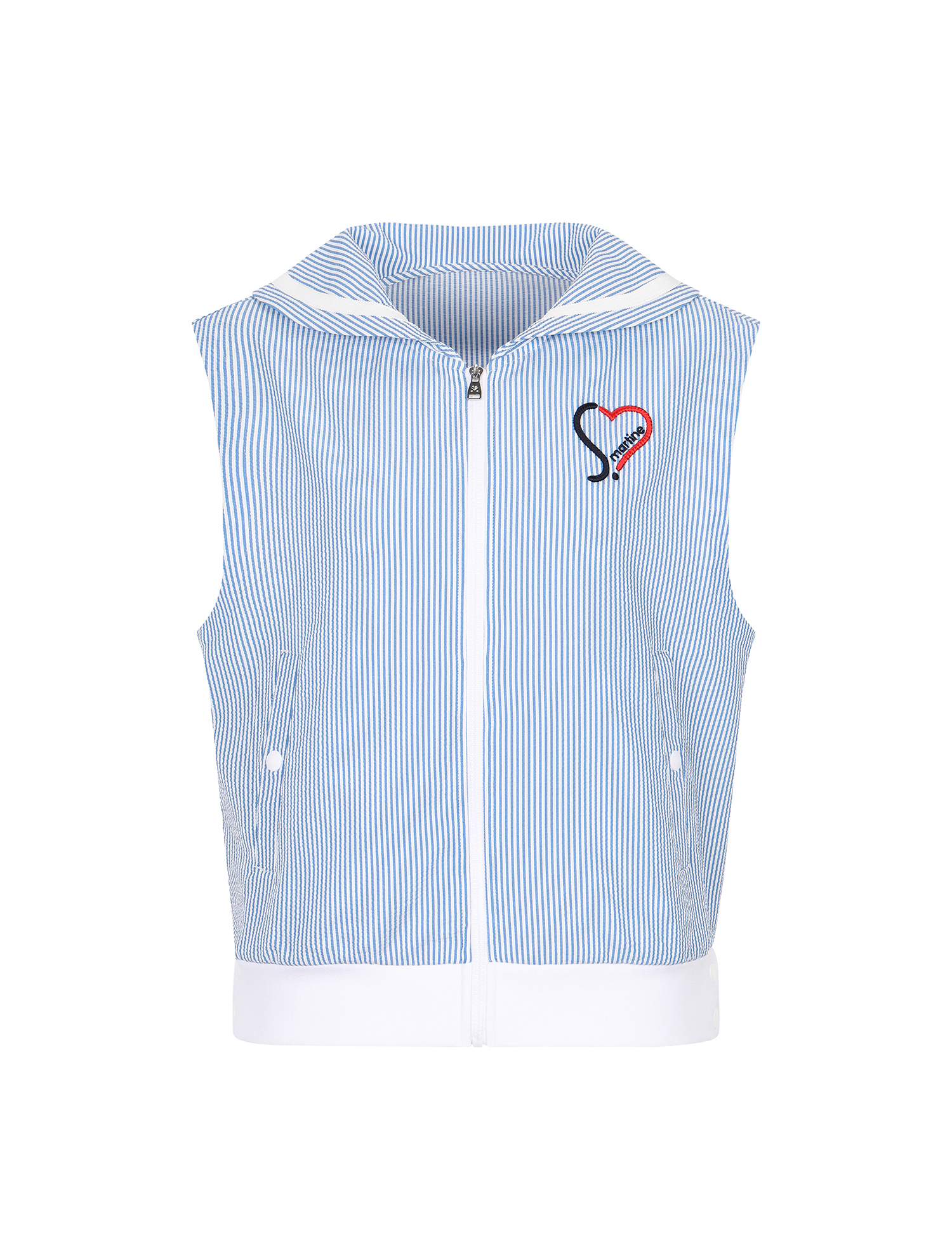 Seersucker Woven Vest_Blue (QW0EWV20143)