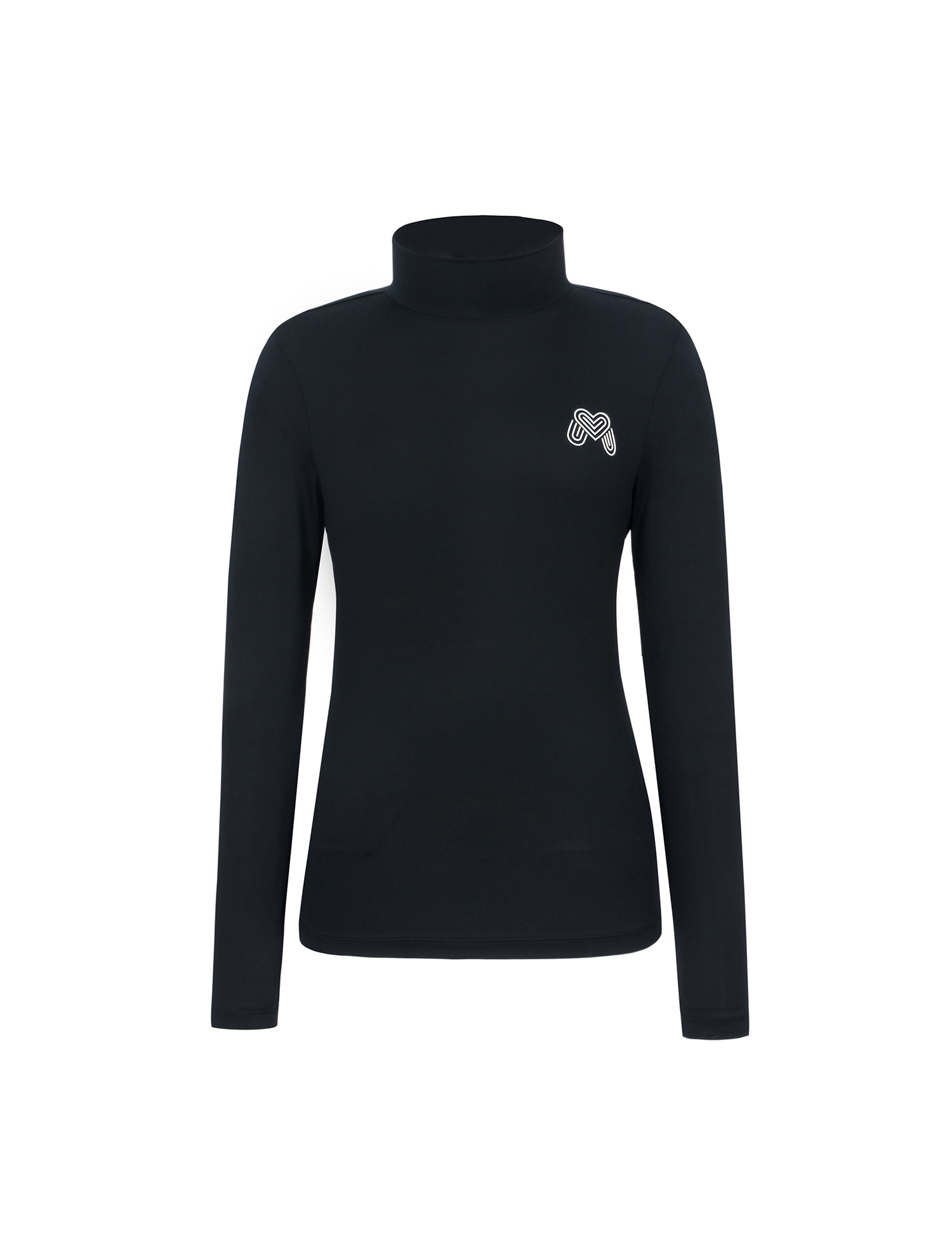 [Essential] Exclusive High Neck T-Shirts_Black (QW0EKS25239)