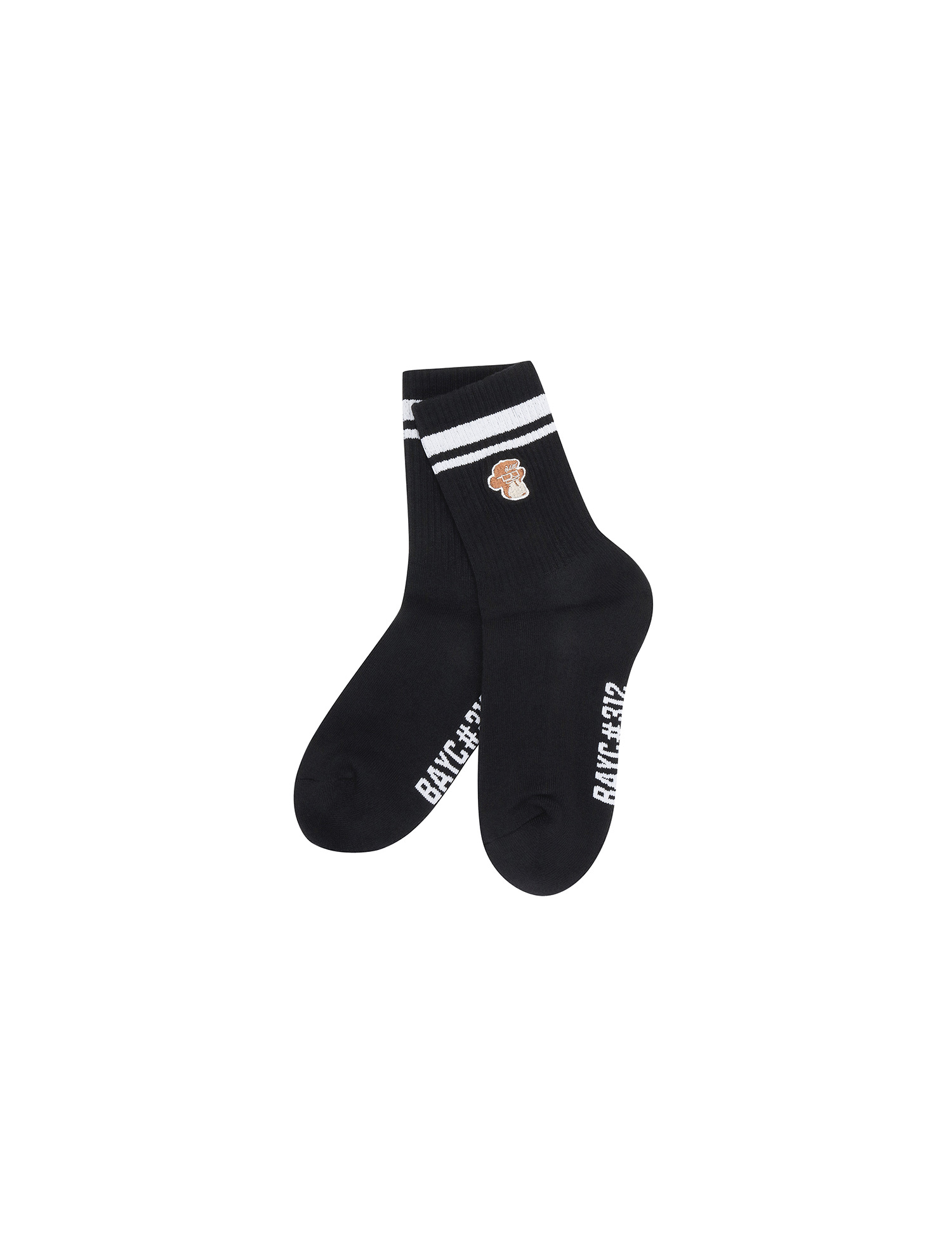 Collaboration Artwork Middle Socks_Black (QWAESC25139)