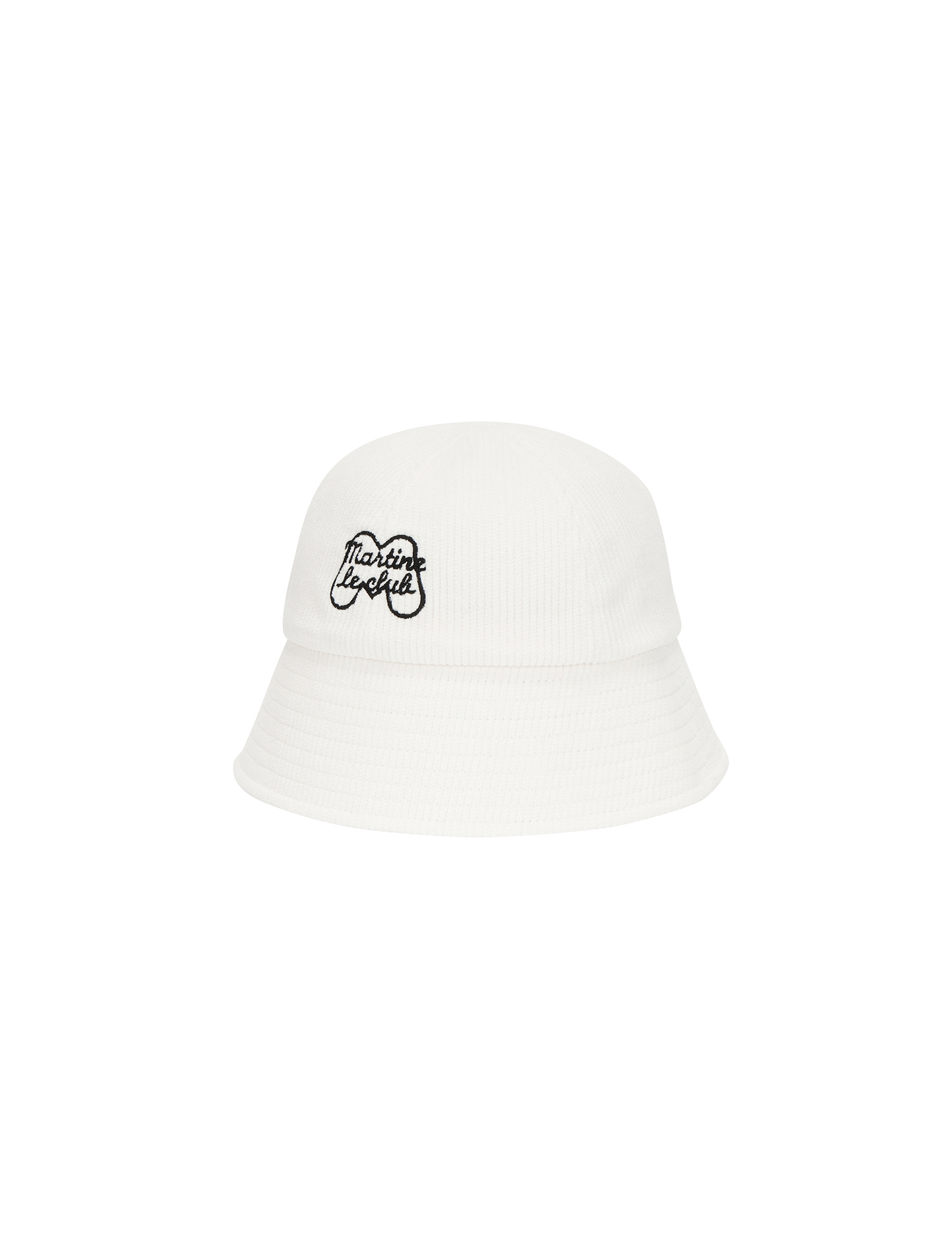 Symbol Corduroy Bucket Hat_WHITE (QWAECP30231)