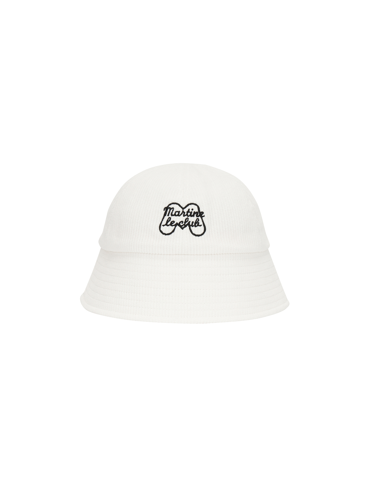 Symbol Corduroy Bucket Hat_WHITE (QWAECP30231)