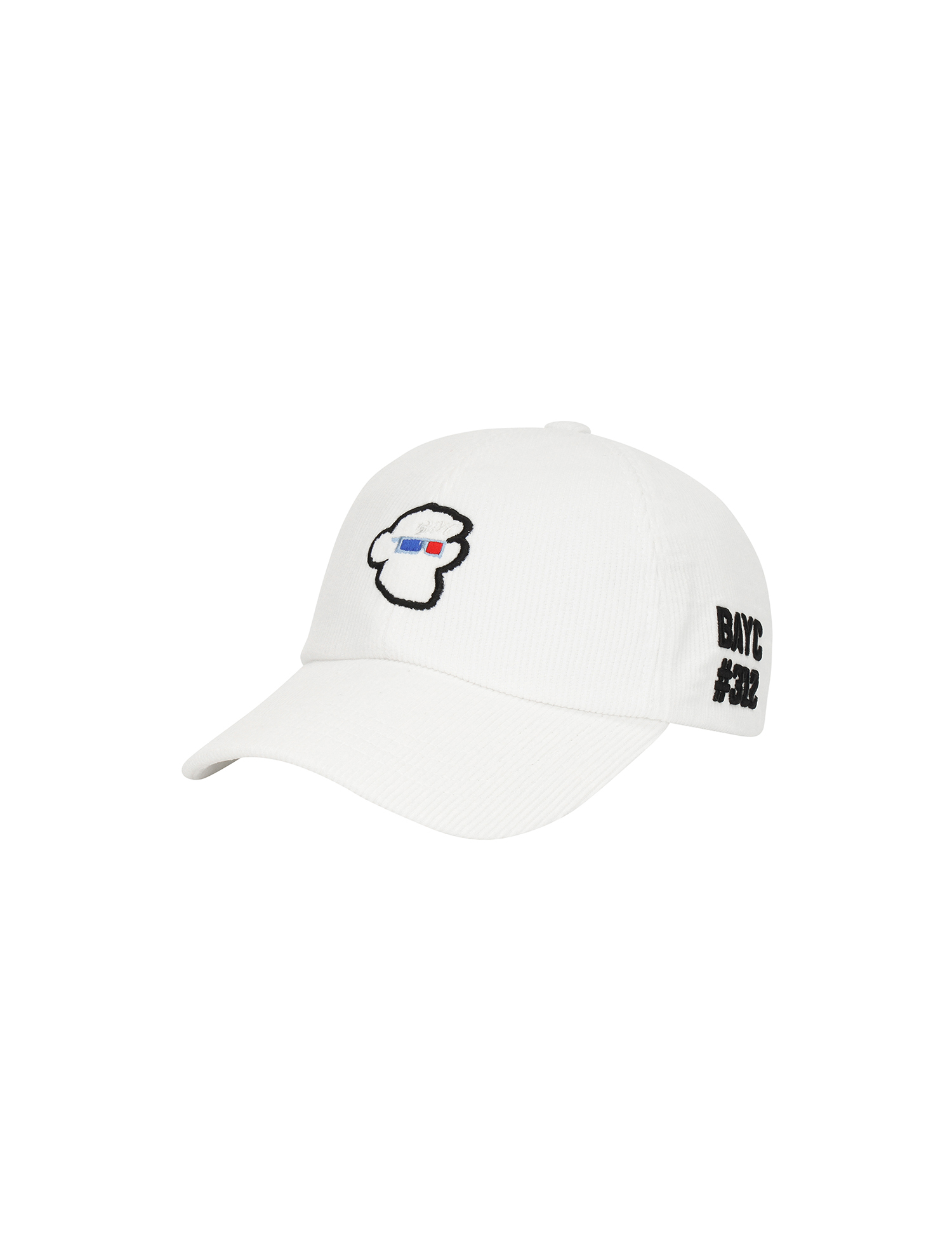 BAYC Corduroy Ball Cap_WHITE (Men) (QMAECP30131)