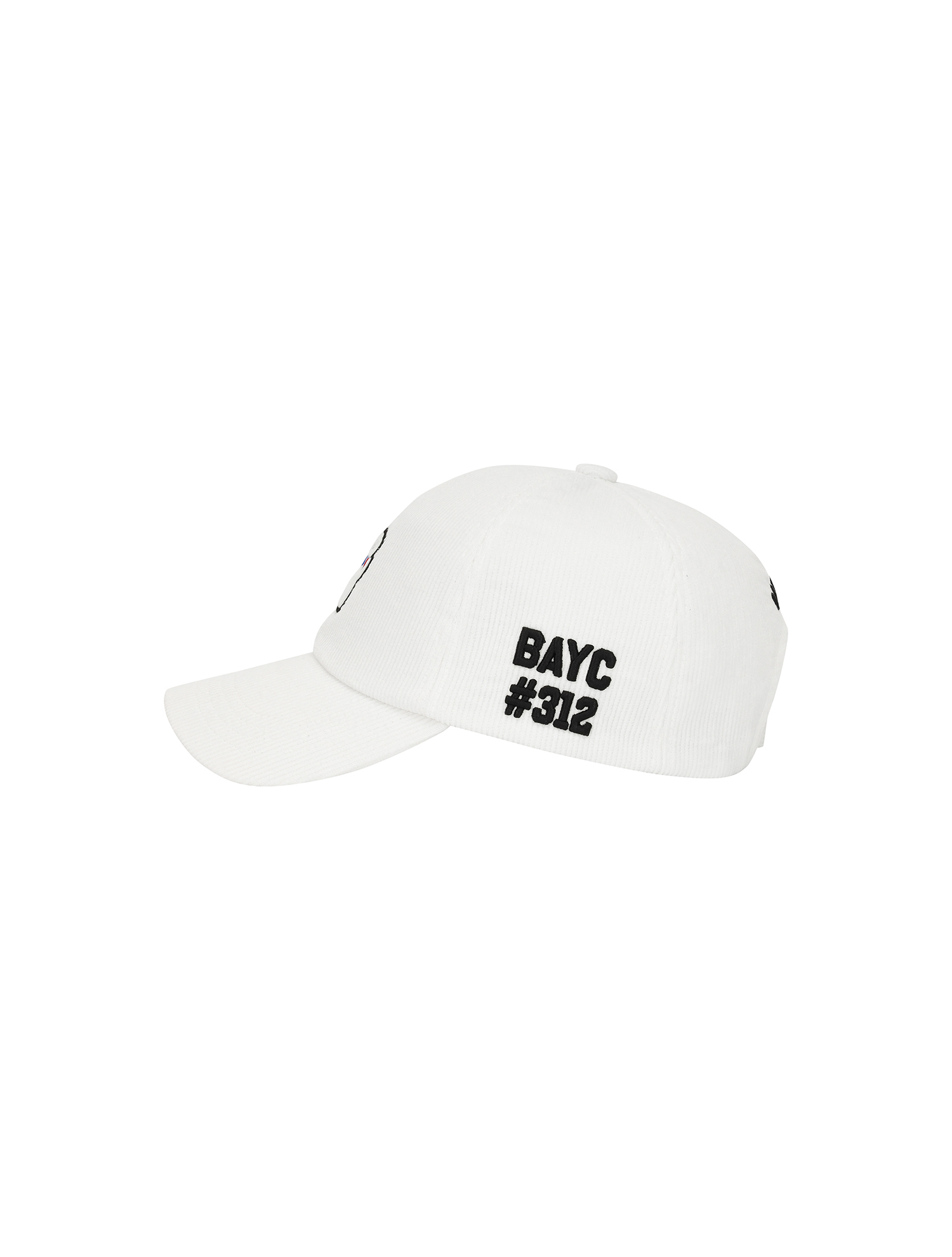 BAYC Corduroy Ball Cap_WHITE (Men) (QMAECP30131)