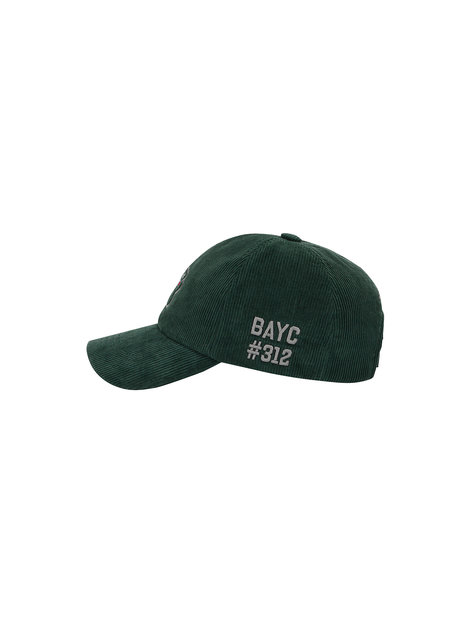 BAYC Corduroy Ball Cap_D/GREEN (Men) (QMAECP30123)