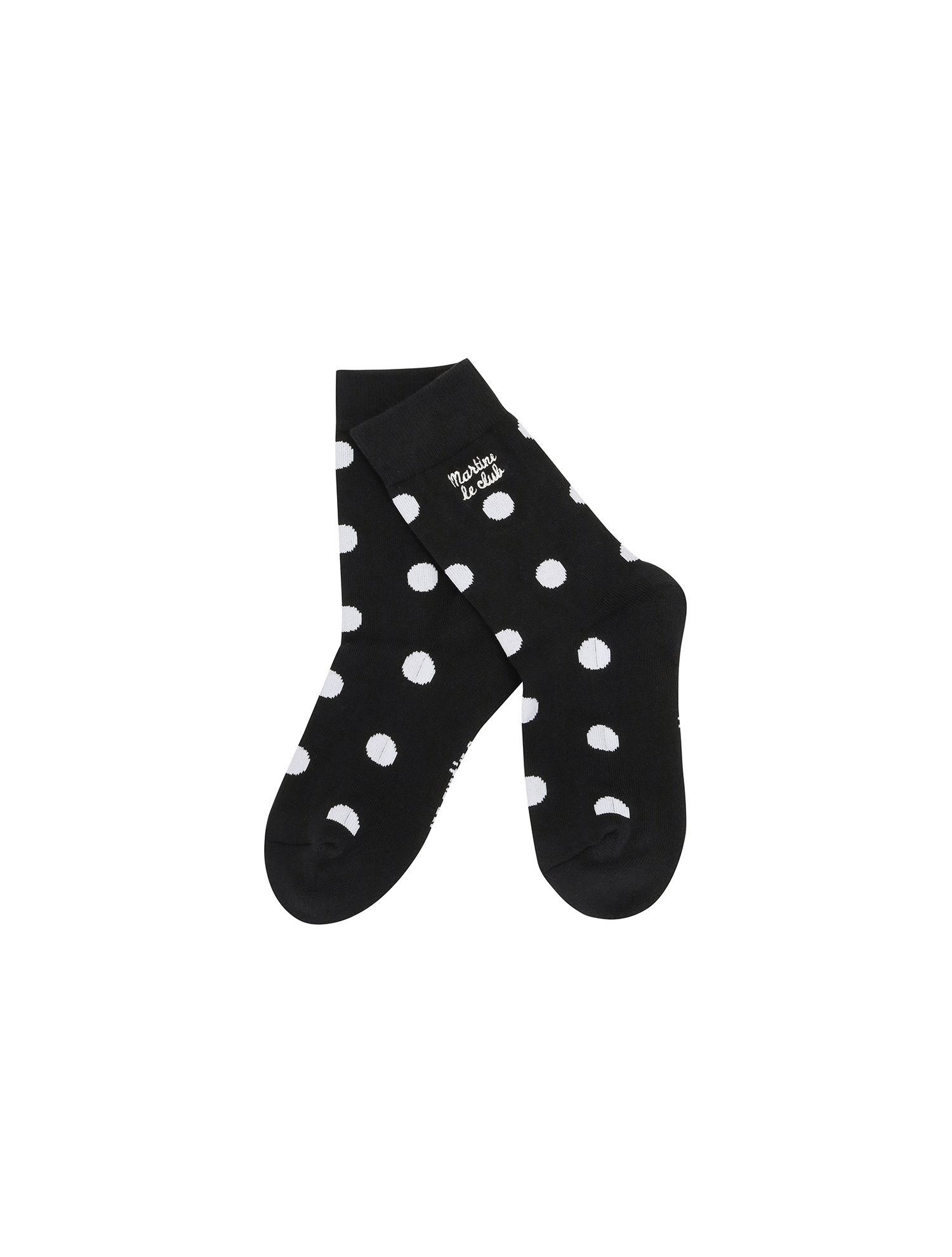 Dot pattern Socks_BLACK (QWAESC30339)