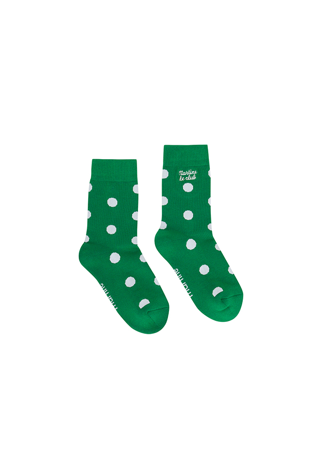 Dot pattern Socks_GREEN (QWAESC30322)