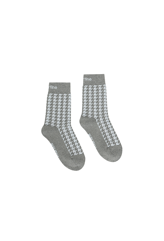 Jacquard Check Socks_GRAY (QWAESC30234)