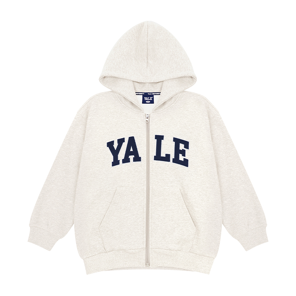 [YALE] 클레식 아플리케 후드 집업_A4F044