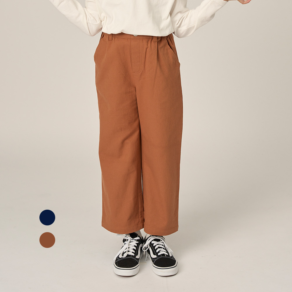 [하버드키즈]우븐 와이드핏 팬츠_B4F111