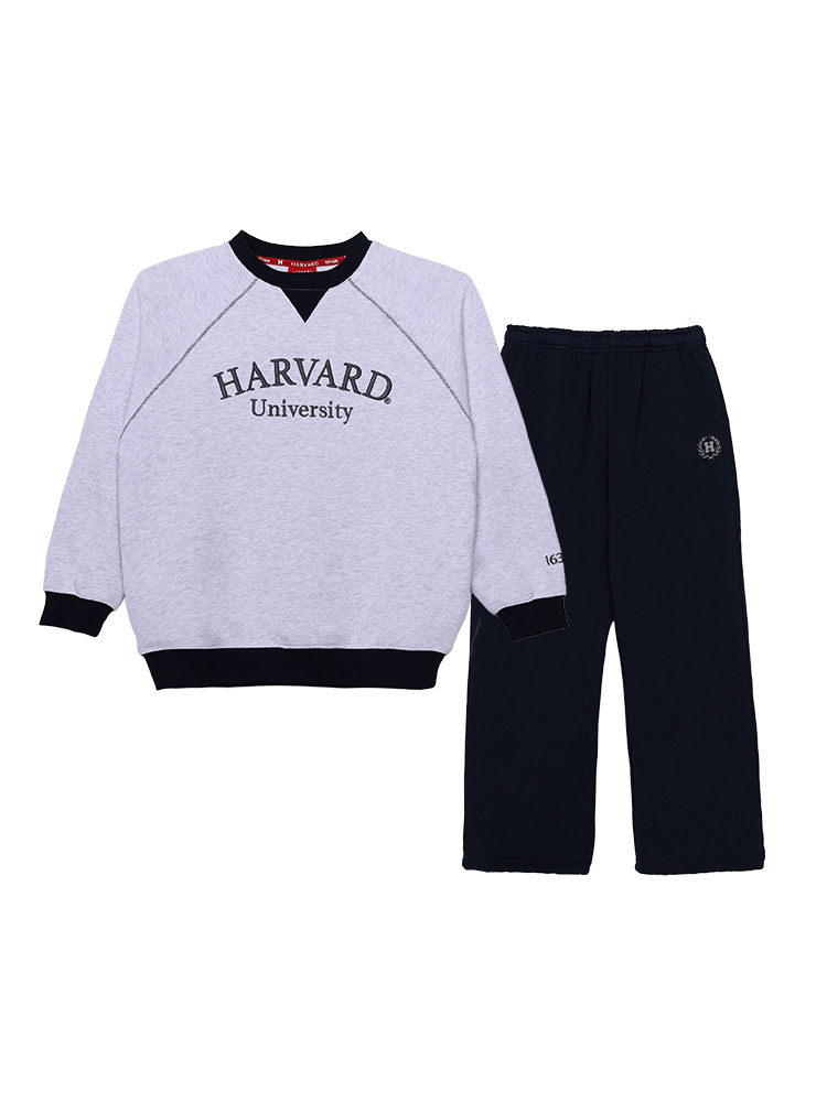 [하버드키즈]배색 라인 상하복_B4F115