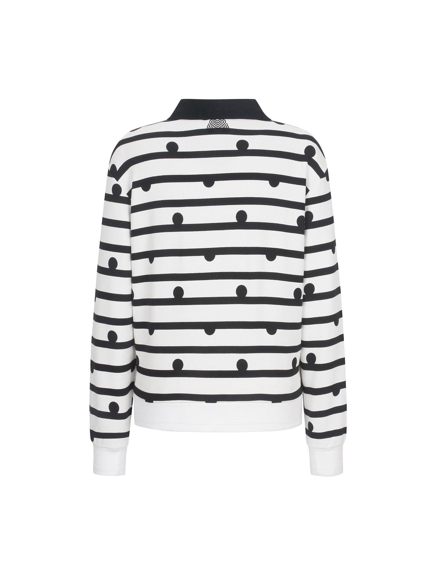 Dot Stripe Blouson T shirts_OFF-WHITE (QW0EKS30630)