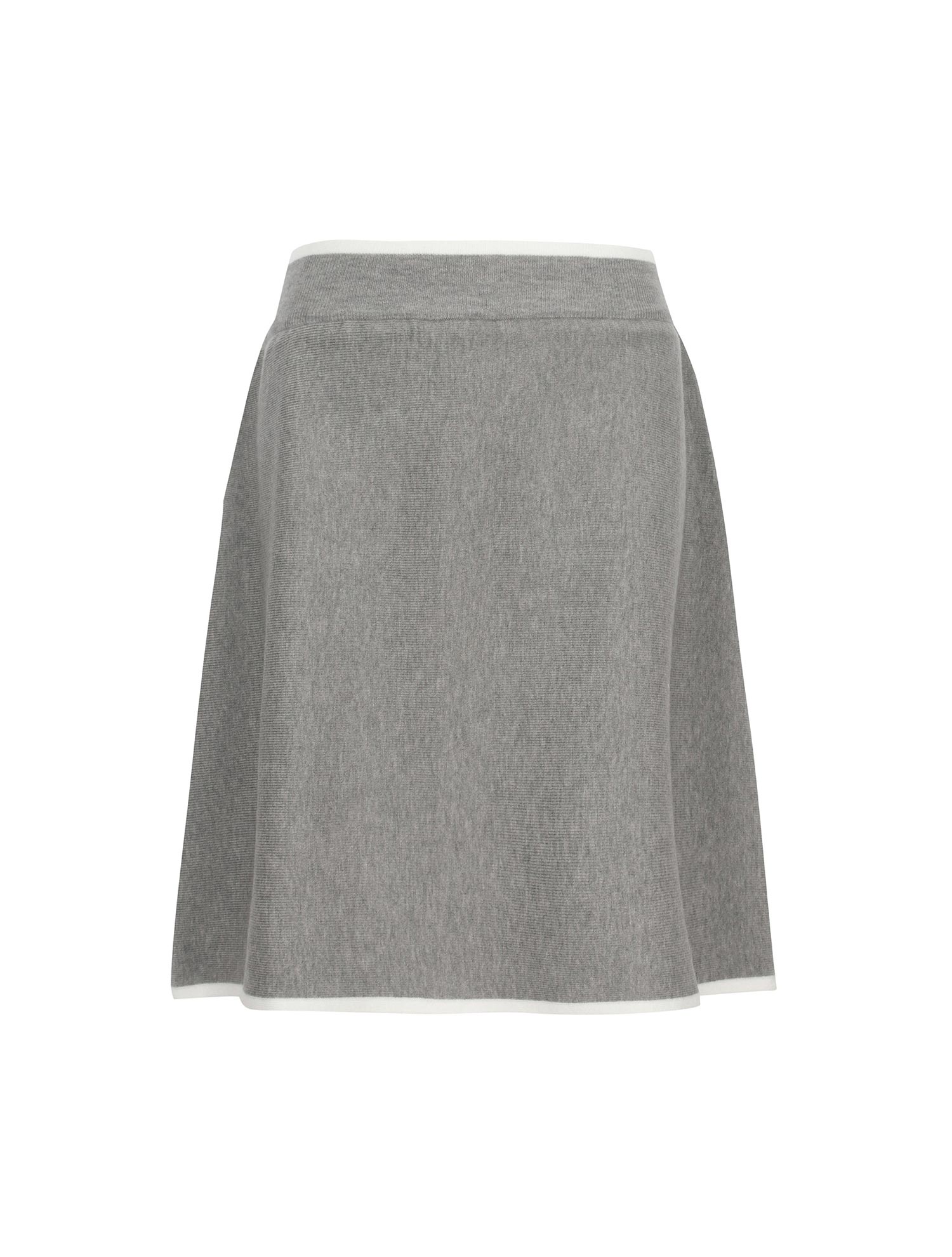 Knit Pleats Culottes_M/GRAY (QW0ECU30736)