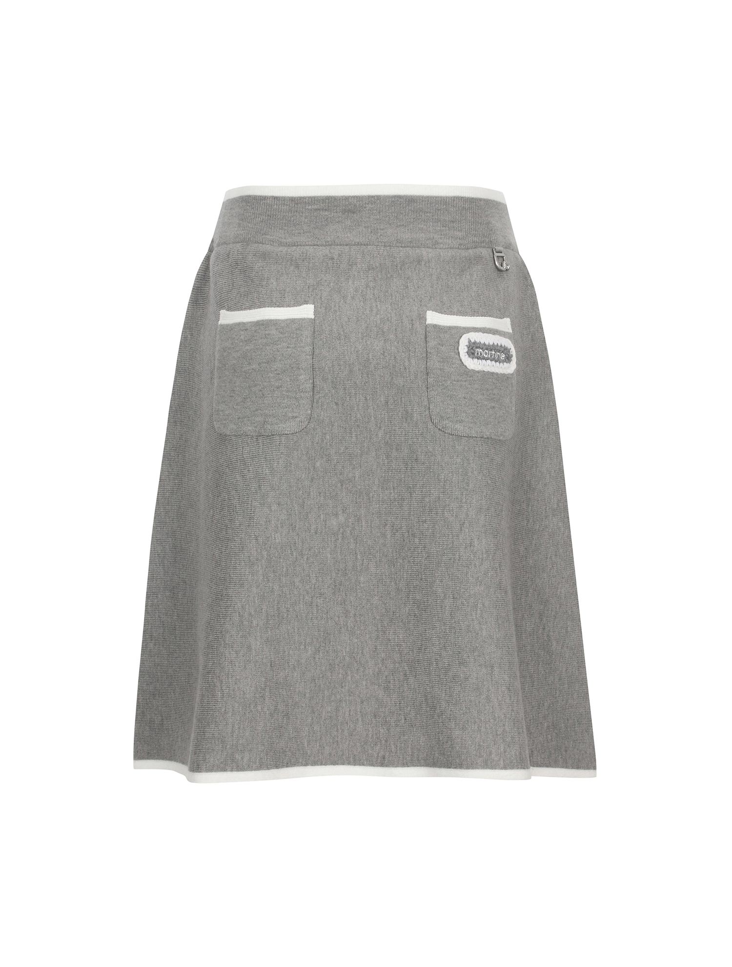 Knit Pleats Culottes_M/GRAY (QW0ECU30736)