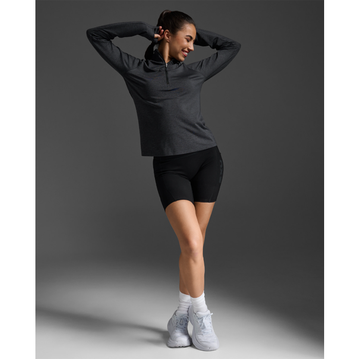 (여) 2XU 에어로 1/2 집 -WR7245ABLK-SRF
