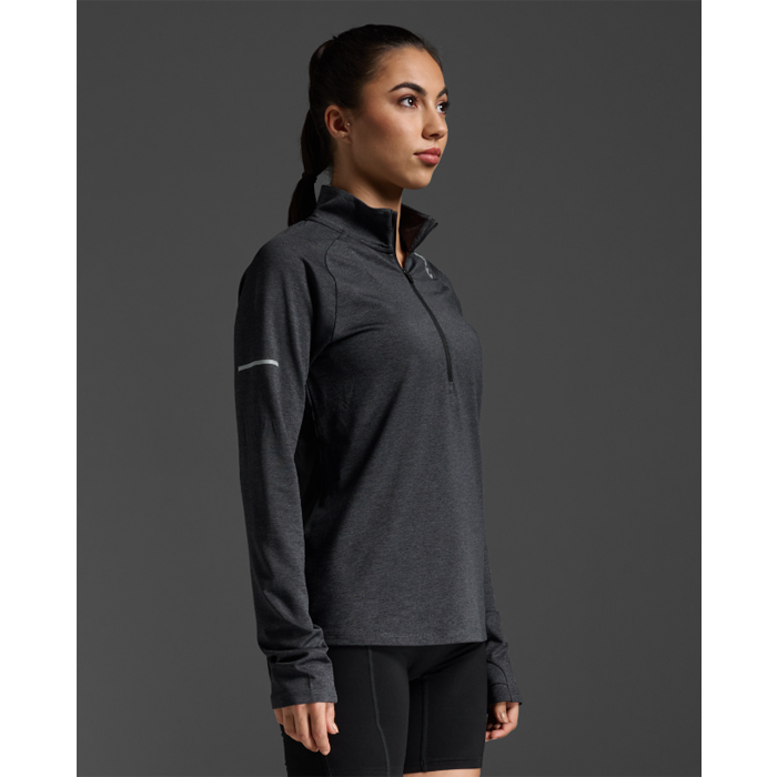 (여) 2XU 에어로 1/2 집 -WR7245ABLK-SRF