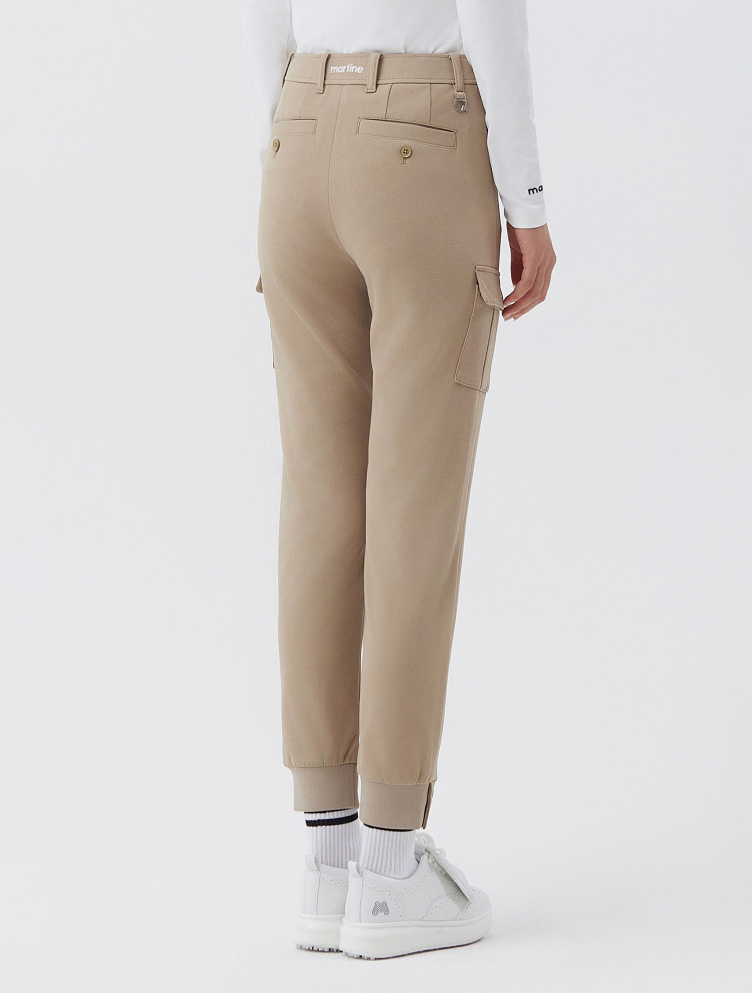 Logo Banding Cargo Jogger Pants _BEIGE (QW0ESL30253)