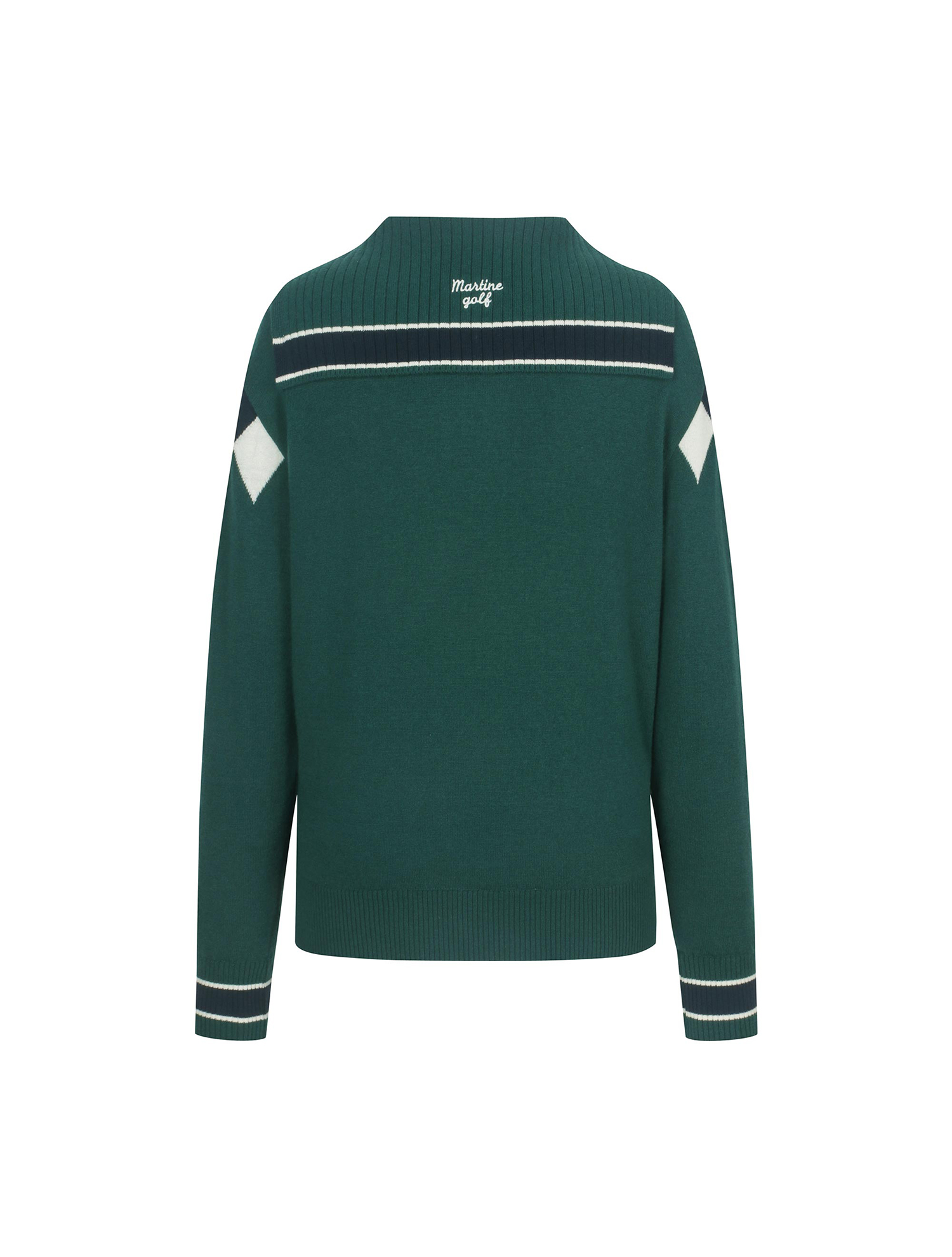 Argyle Sailor Sweater_D/GREEN (QW0ENI40123)