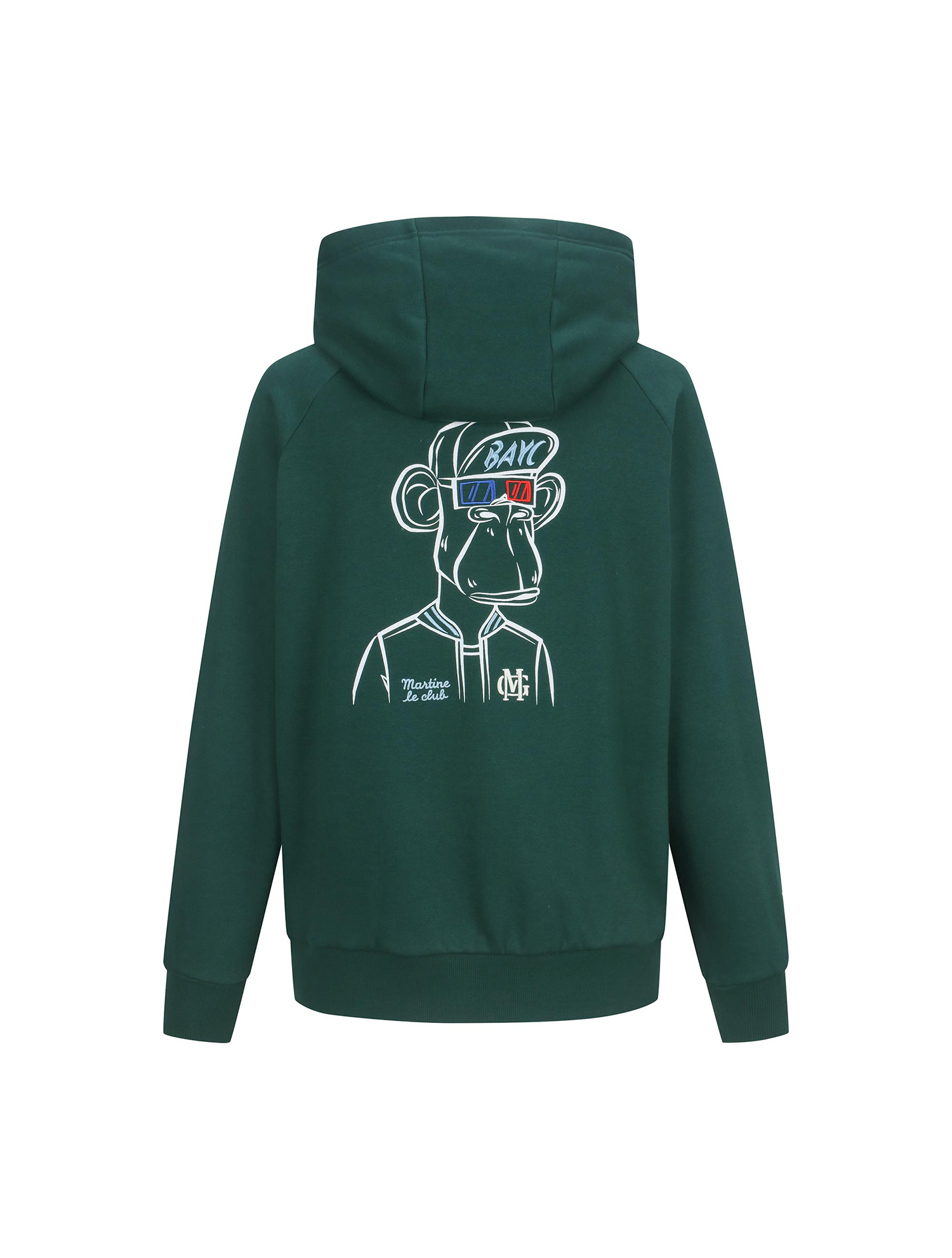 BAYC Raglan Hoodie T shirts_D/GREEN (Men) (QM0EKS40523)