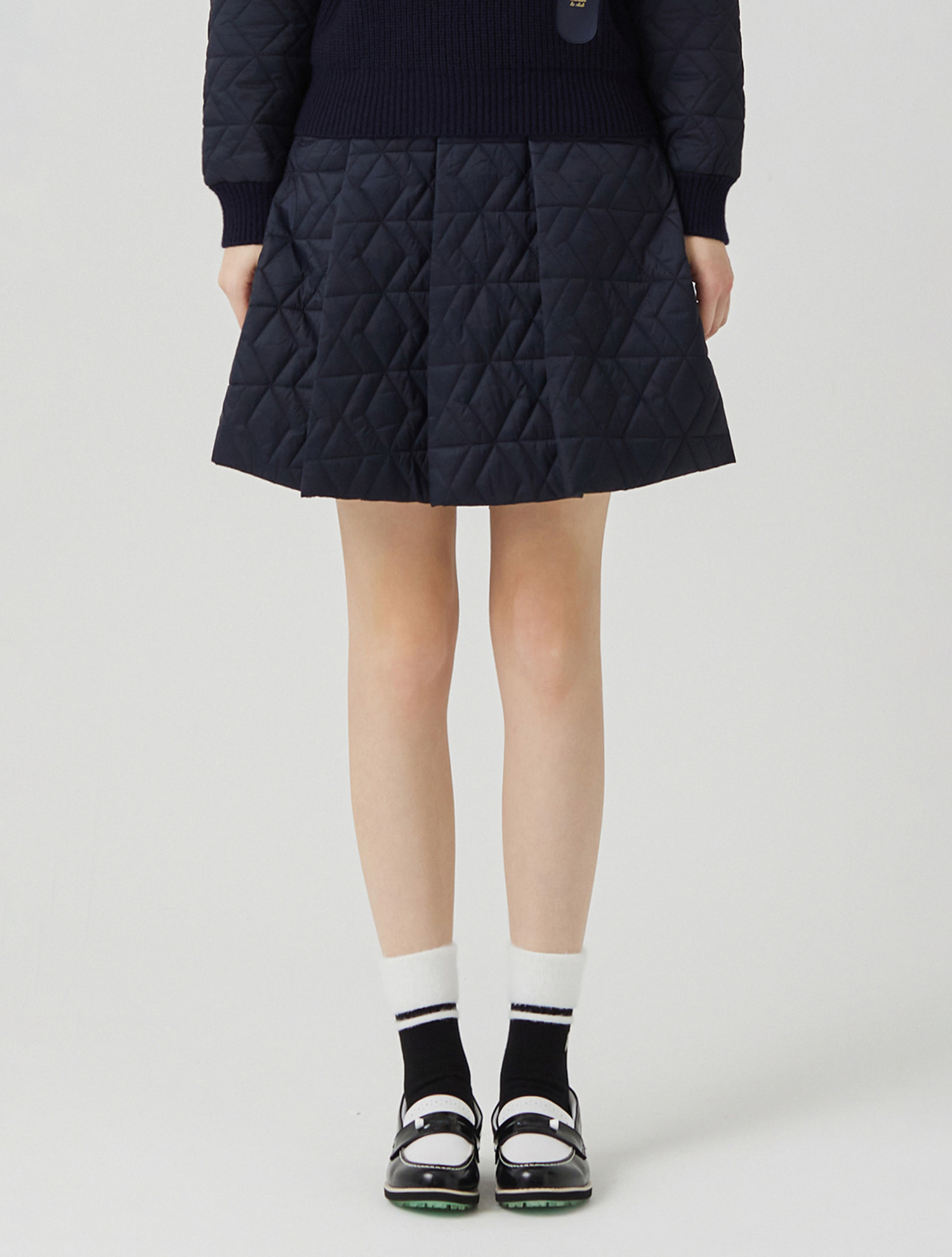 Quilting Skirt_NAVY (QW0ECU40149)