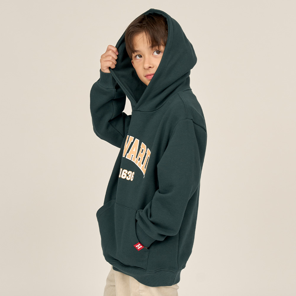 [하버드키즈]데일리 기모 후드티셔츠_B4W105