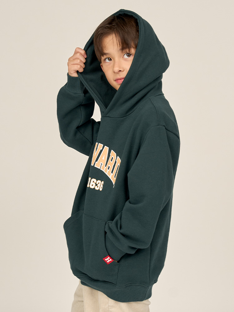 [하버드키즈]데일리 기모 후드티셔츠_B4W105
