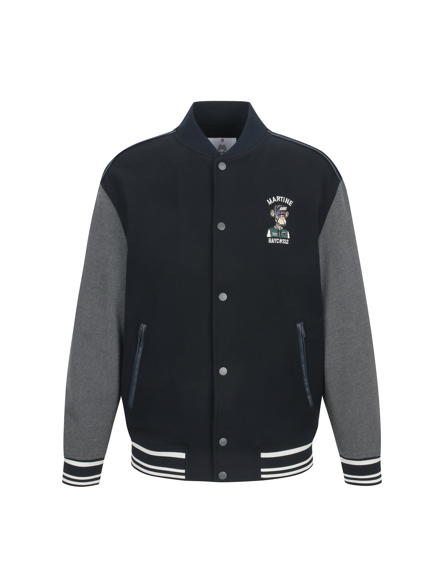 BAYC Uni Bomber Jumper_NAVY (Men) (QM0EJP40649)