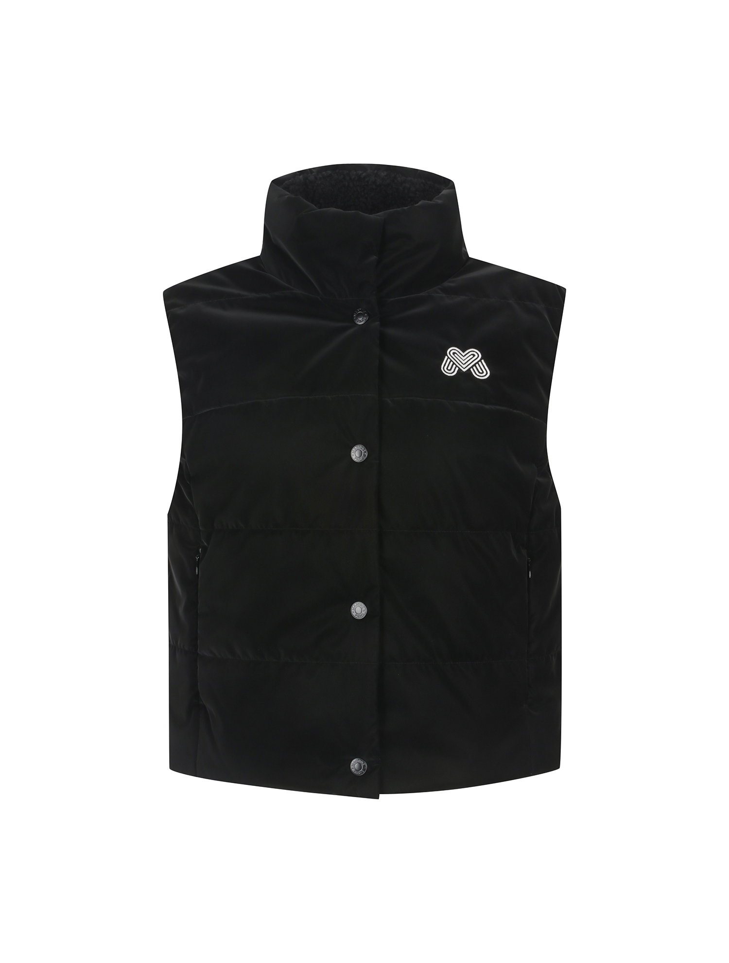 Boucle Crop Down Vest_BLACK (QW0EWV40239)