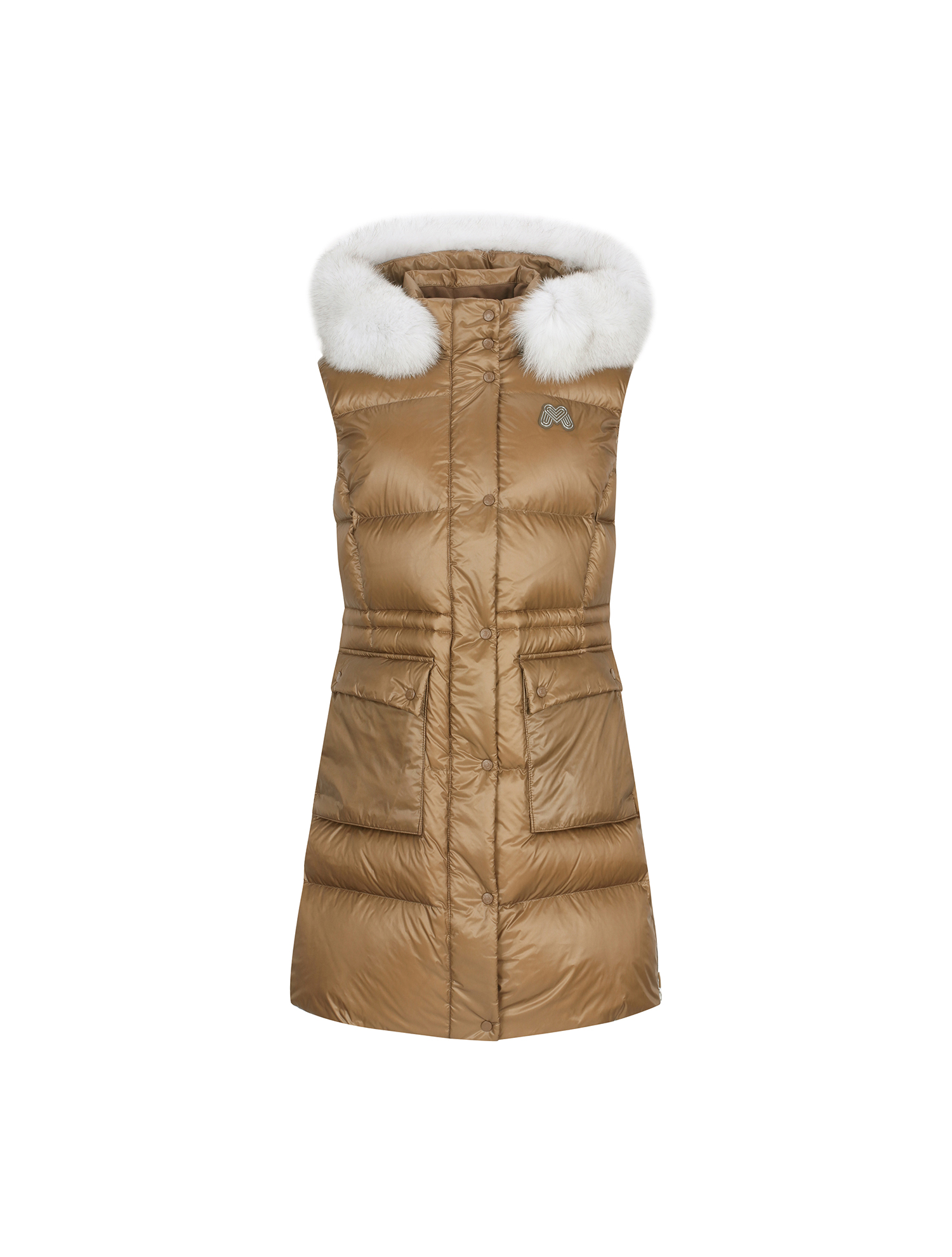 Long Down Vest_BEIGE (QW0EWV40453)