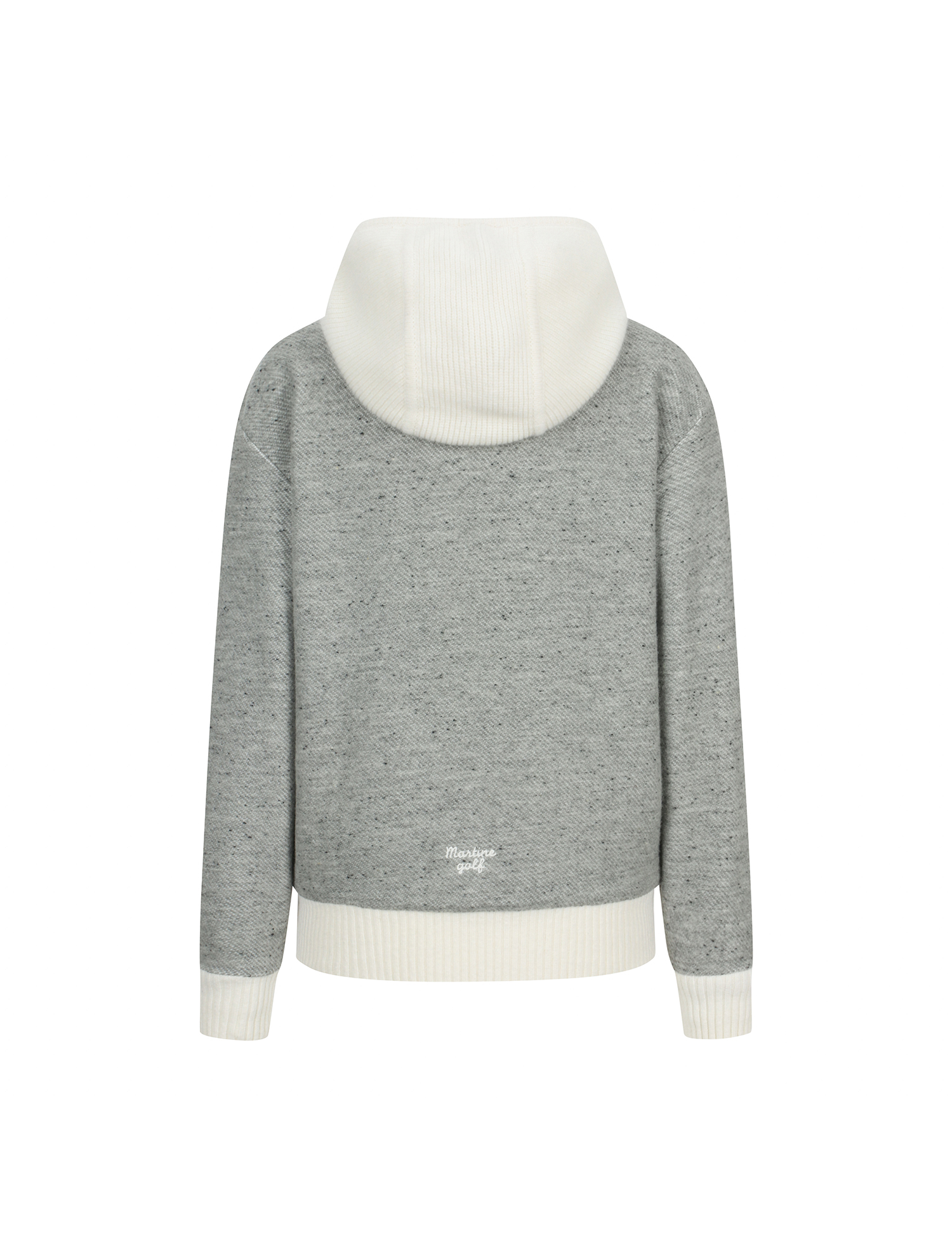 Knit Hood Hybrid T Shirts_M/GRAY (QW0EKS40836)