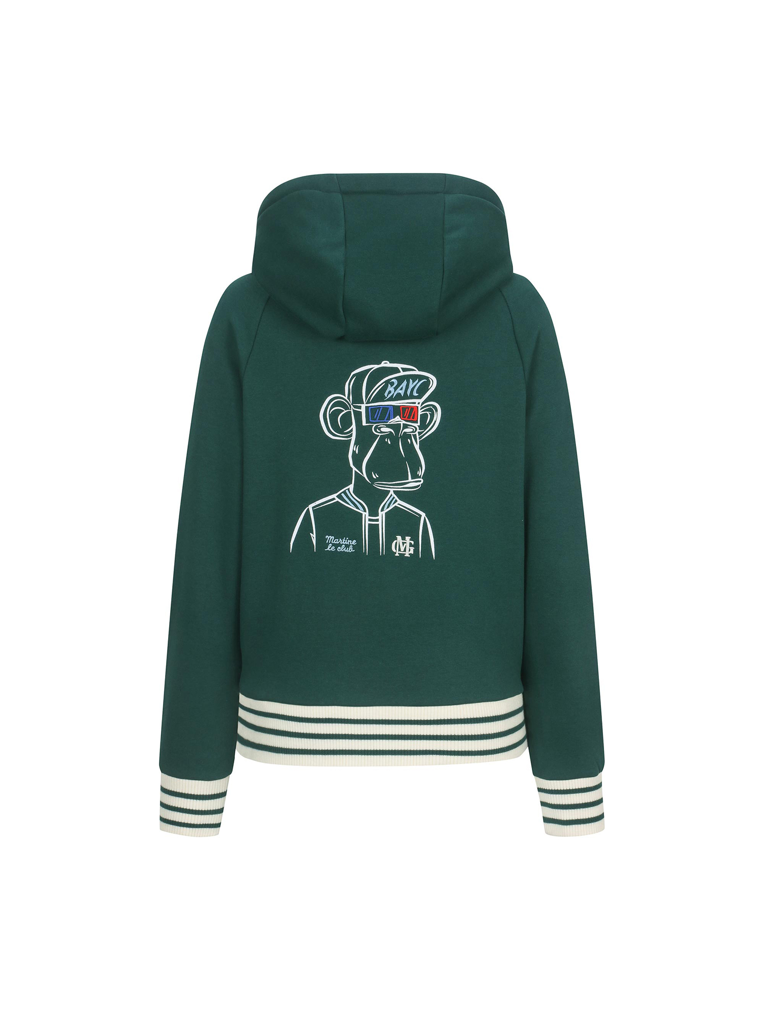 BAYC Raglan Hoodie T shirts_D/GREEN (QW0EKS40323)