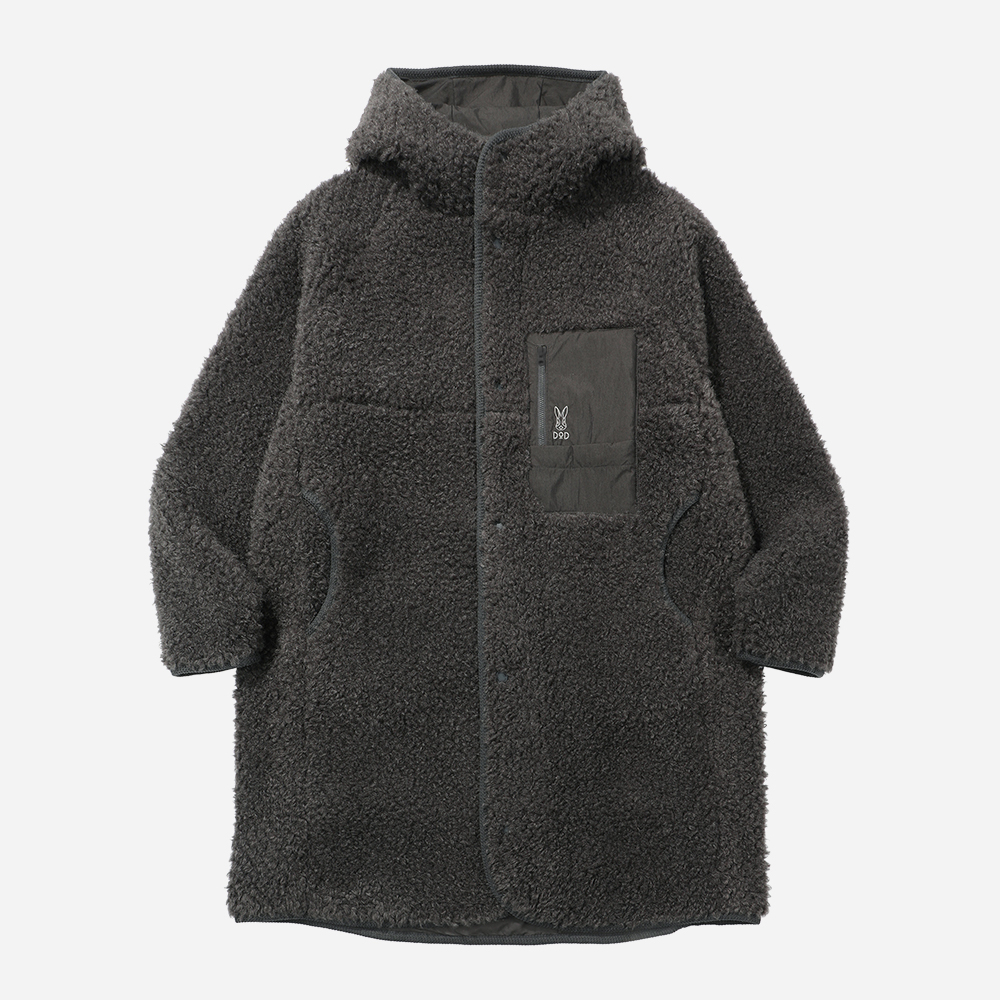 롱 쉐르파 플리스 자켓(여)(D.CHARCOAL GREY)