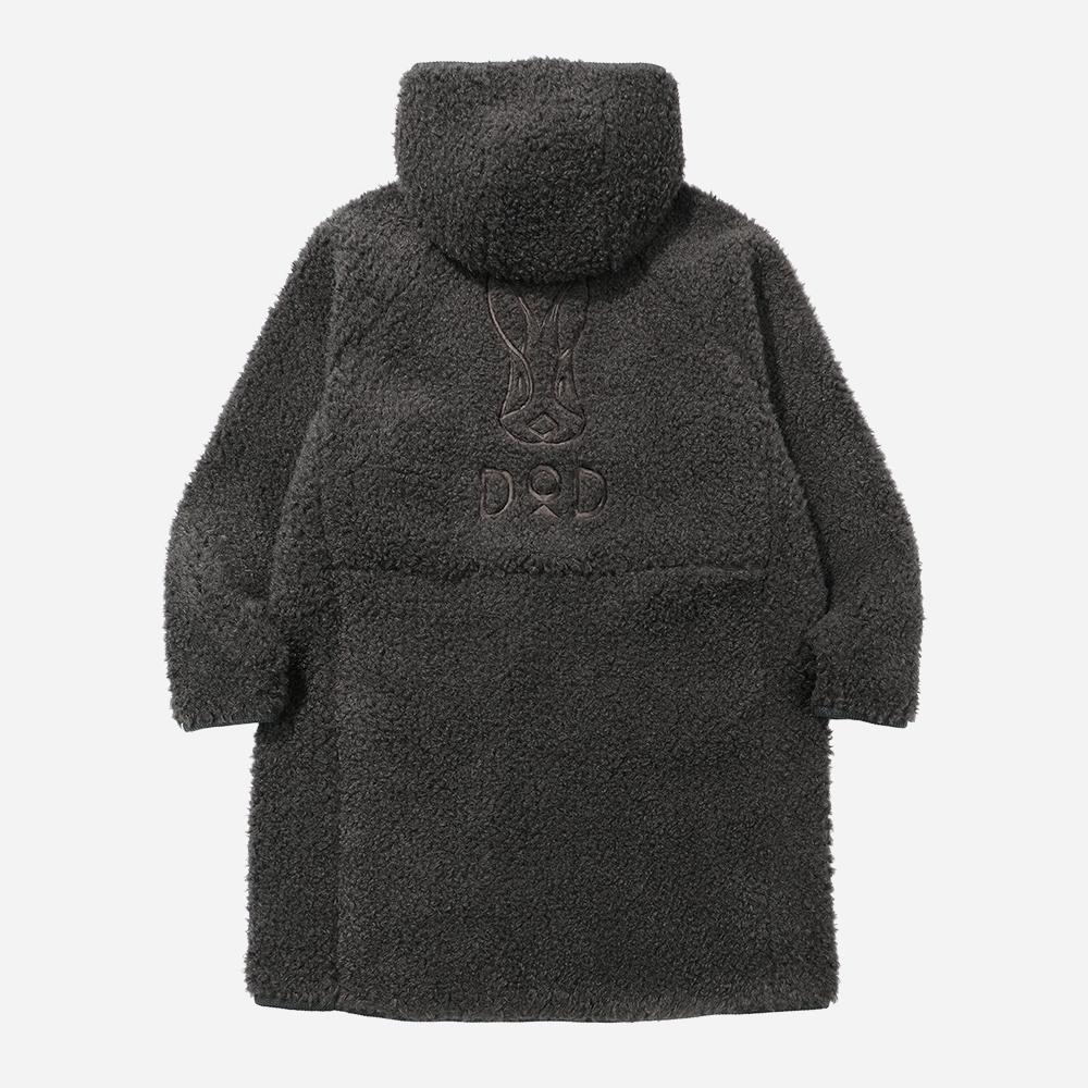 롱 쉐르파 플리스 자켓(여)(D.CHARCOAL GREY)