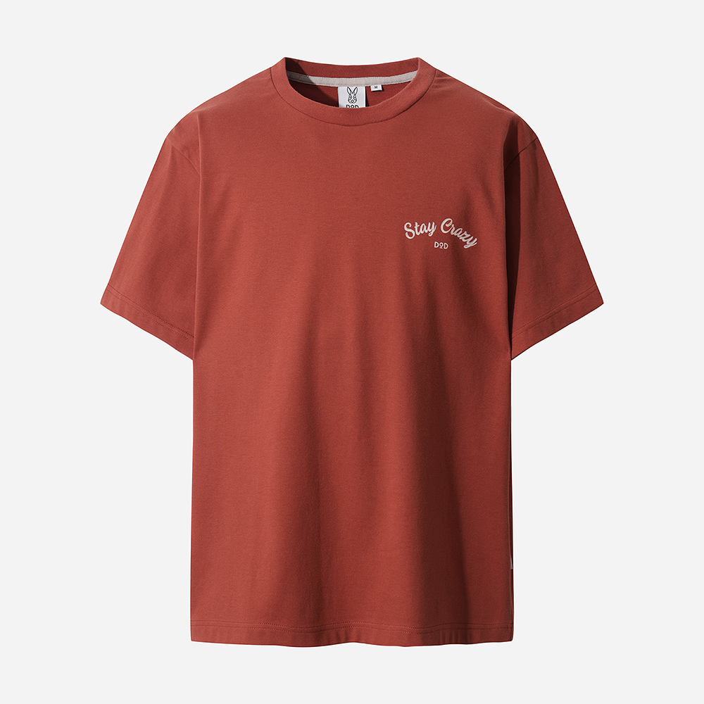 토끼 그래픽 반팔 티셔츠 (RED)