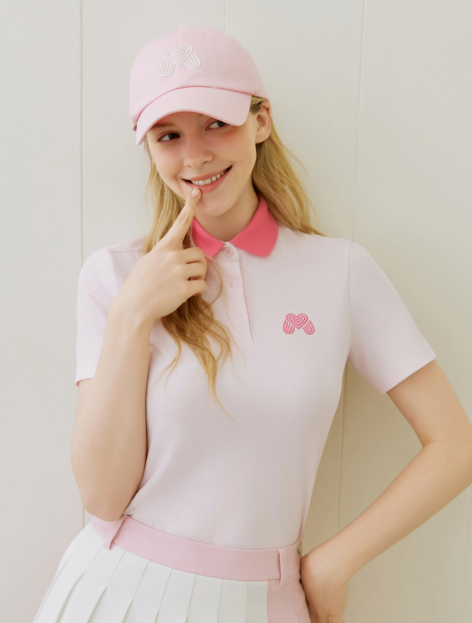 [캐치티니핑] Collar Half Sleeve T-shirts_L/PINK (QW0FTTP22071)