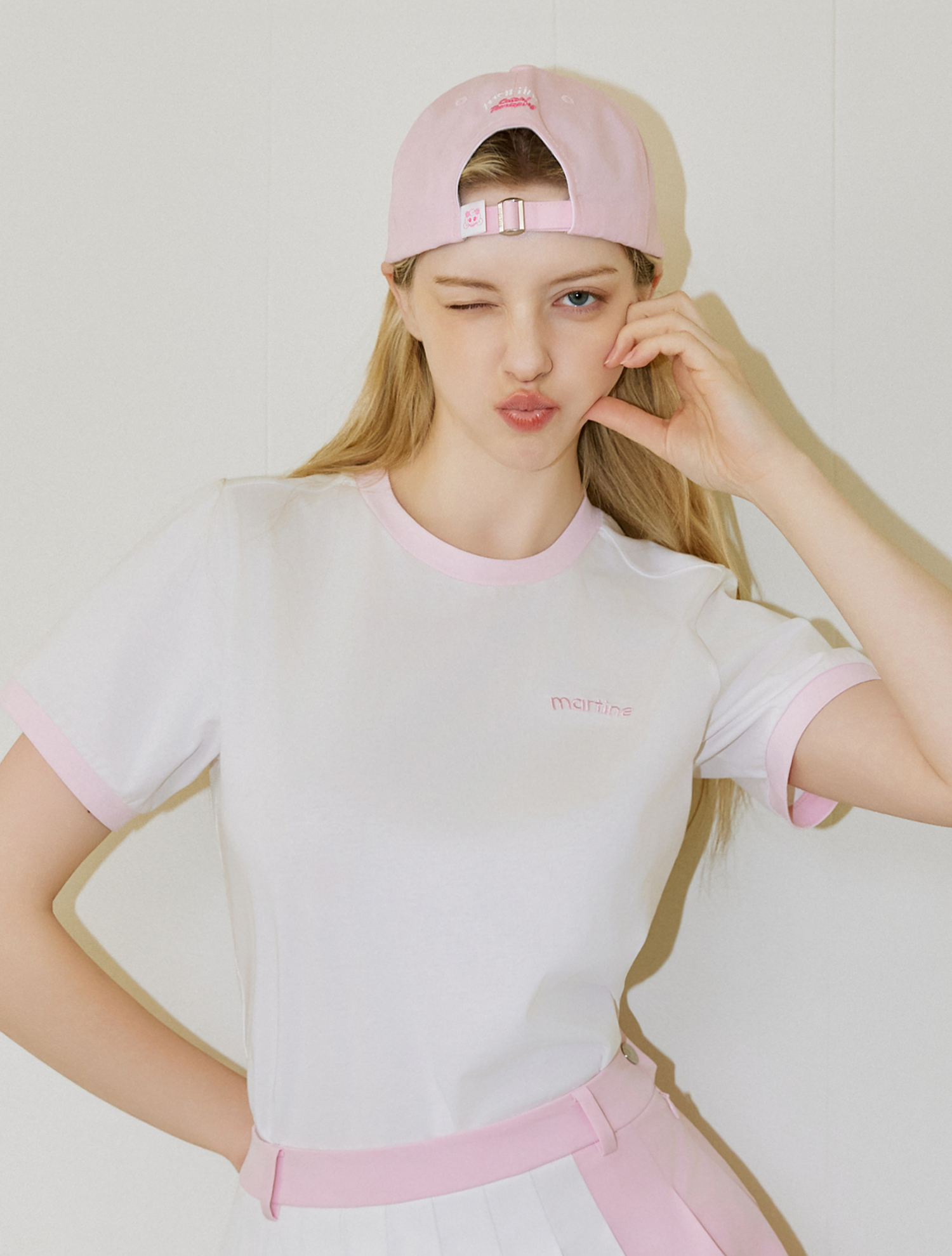 [캐치티니핑] Round Half Sleeve T-Shirt_L/PINK (QW0FTTR22171)