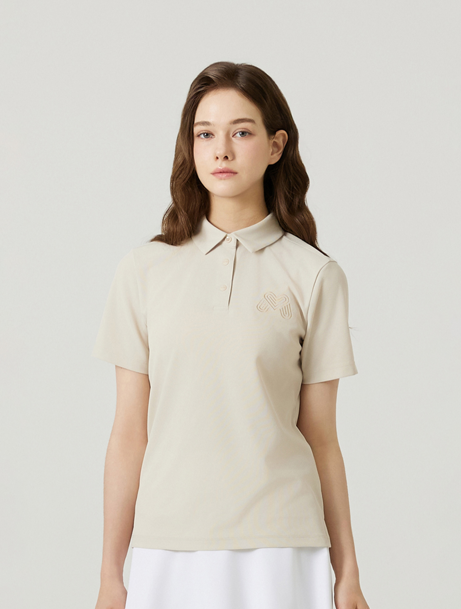 Big M Basic Fit Half Sleeve T-shirts_L/BEIGE (QW0FTTY21651)