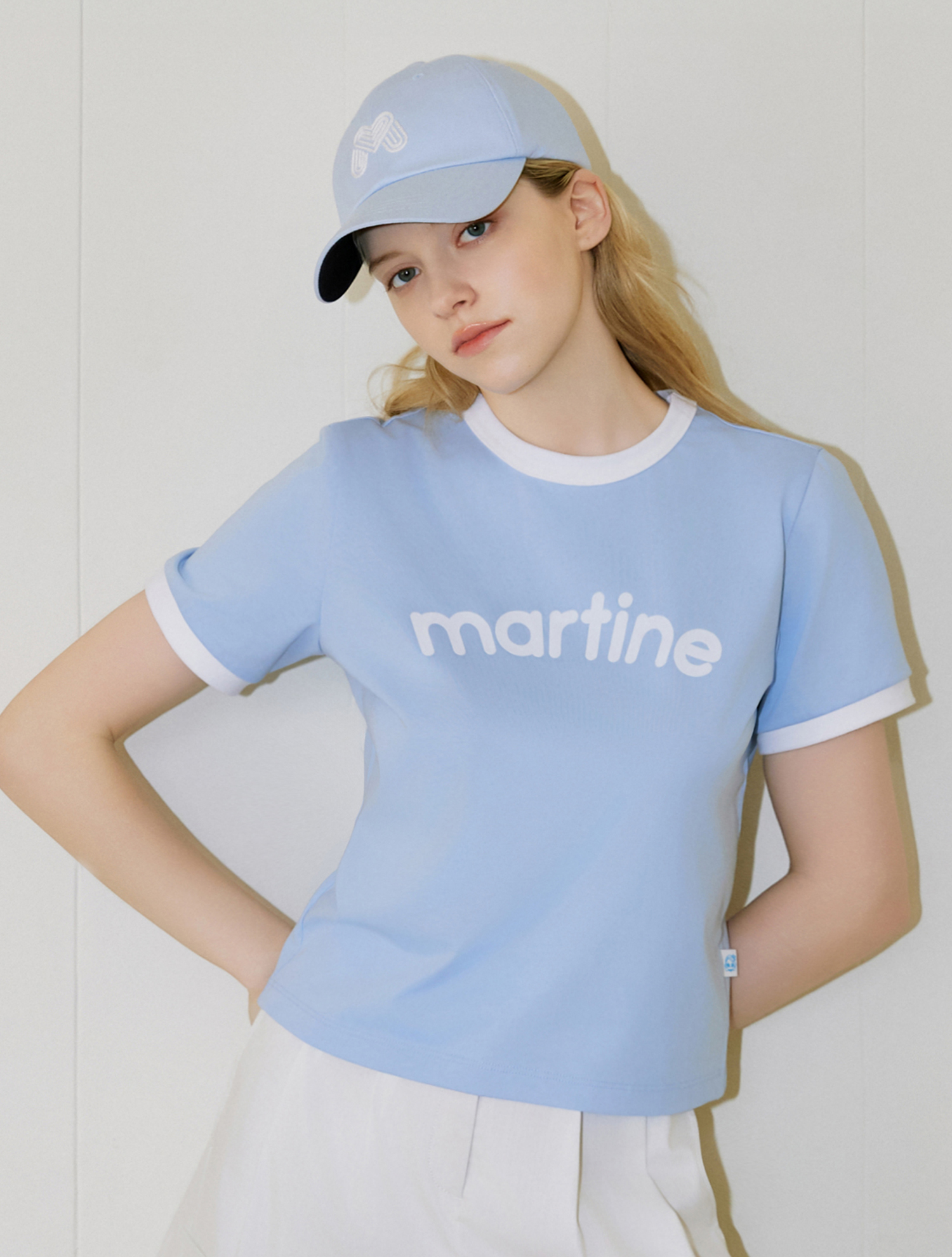 [캐치티니핑] Round Crop T-Shirt_BLUE (QW0FTTR22243)