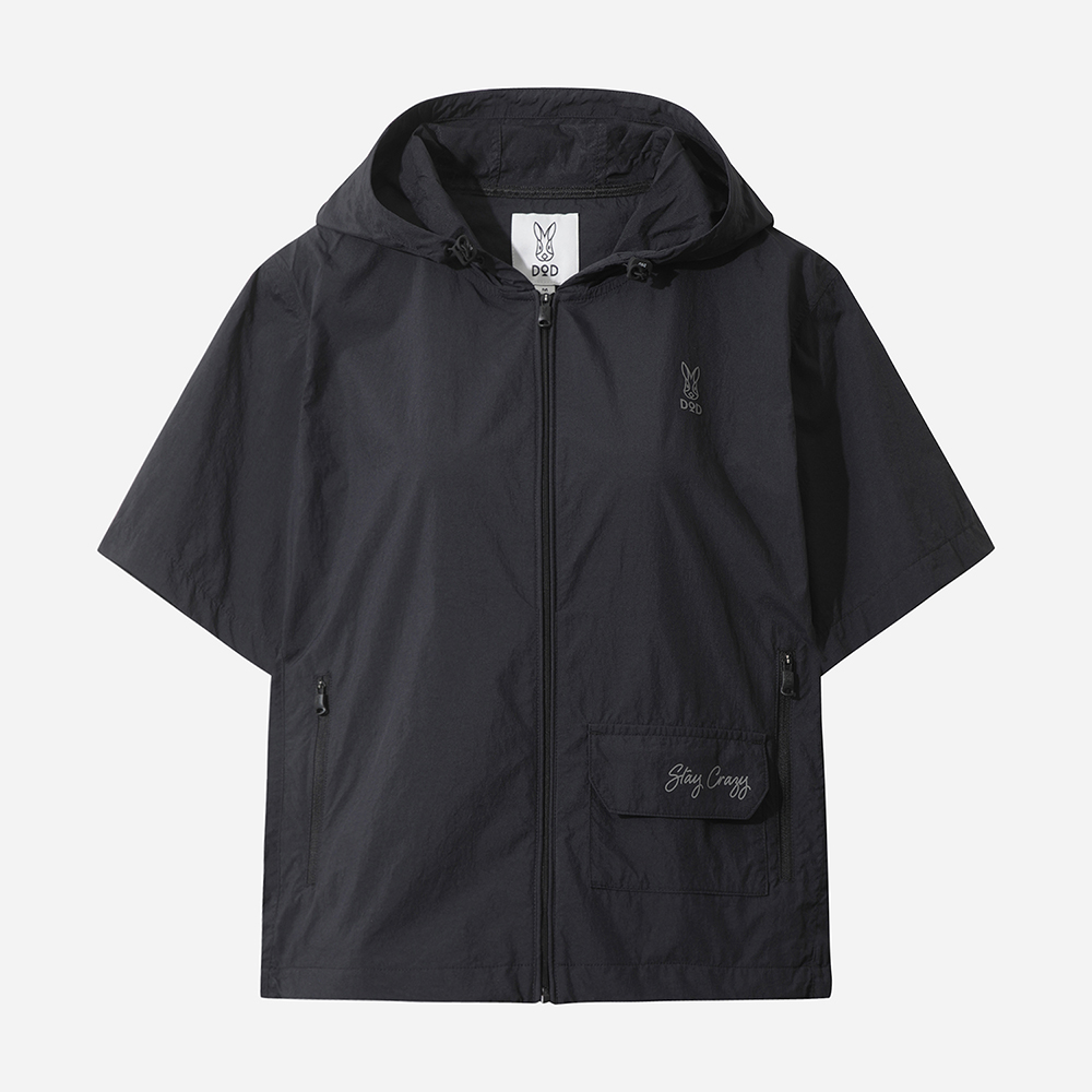 아이스웨이브 홑겹후드자켓 여자(BLACK)