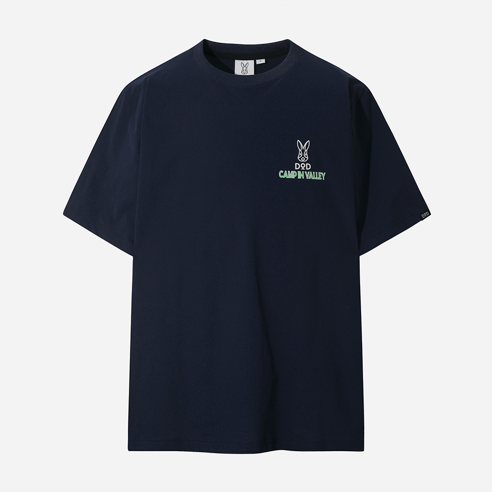 쿼드400 그래픽 반팔 티셔츠 (NAVY)