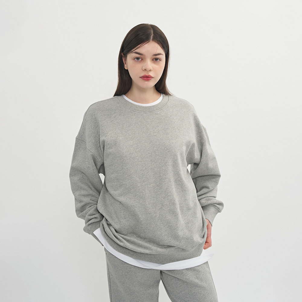 [리퀄]리퀄 남녀공용 오버핏 데일리 무지 맨투맨 RRPTMTE38003