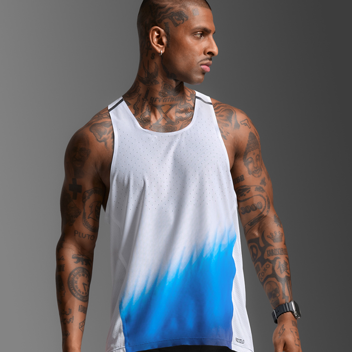 (남) 2XU 라이트 스피드 리액트 싱글렛 MR7375ABGP-BRF