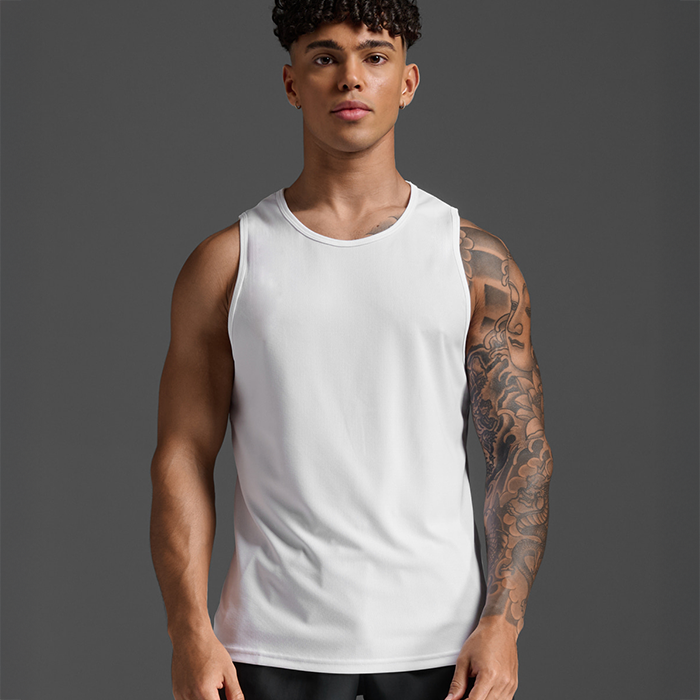 (남) 2XU 에어로 메쉬 탱크 MR7440AWHT-SRF