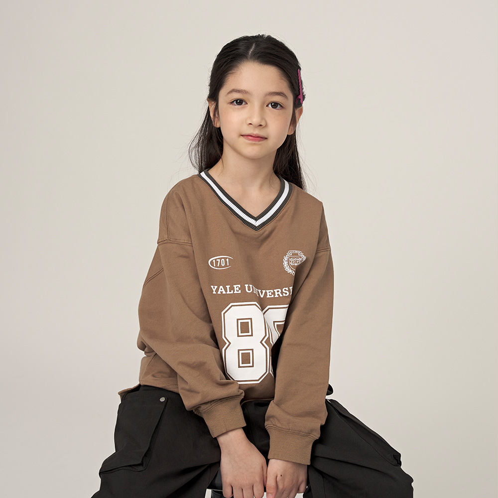 [예일키즈]예일키즈 브이넥 넘버링 티셔츠 A5F002