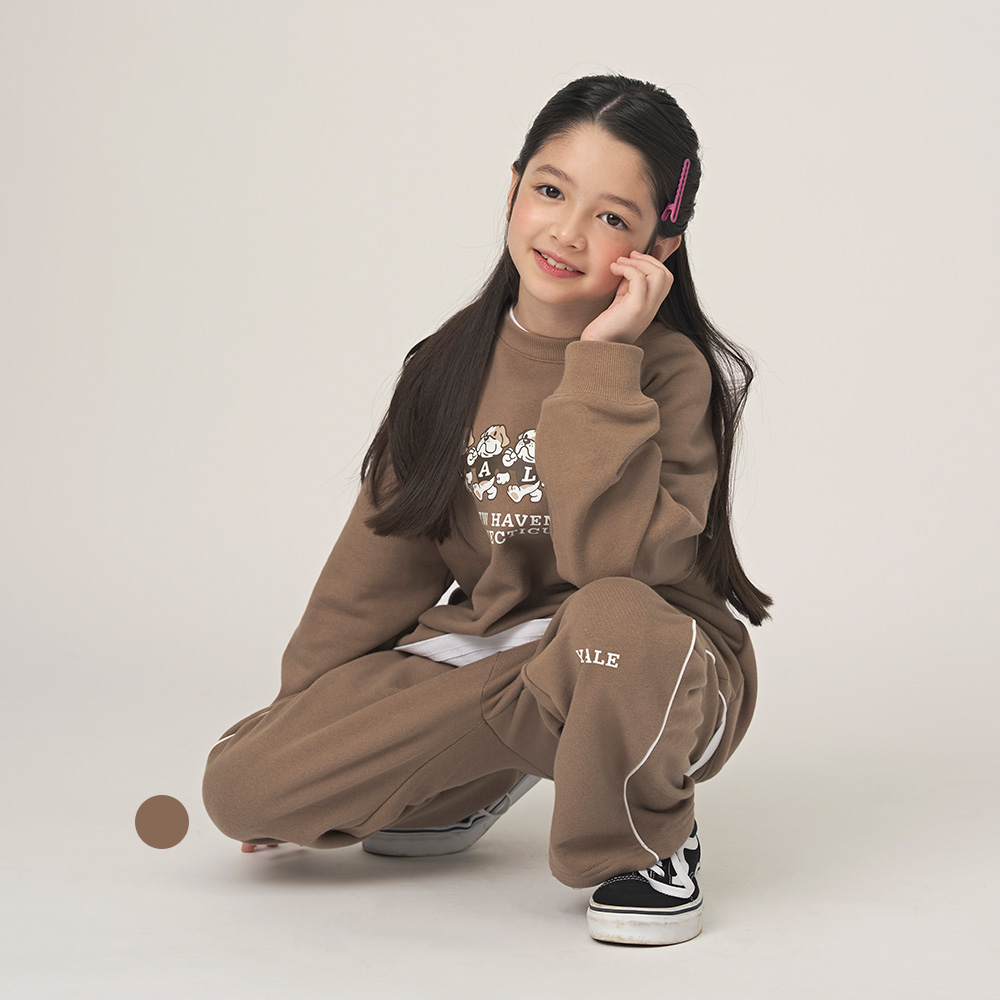 [예일키즈]불독스 라인 배색 상하세트 A5F016