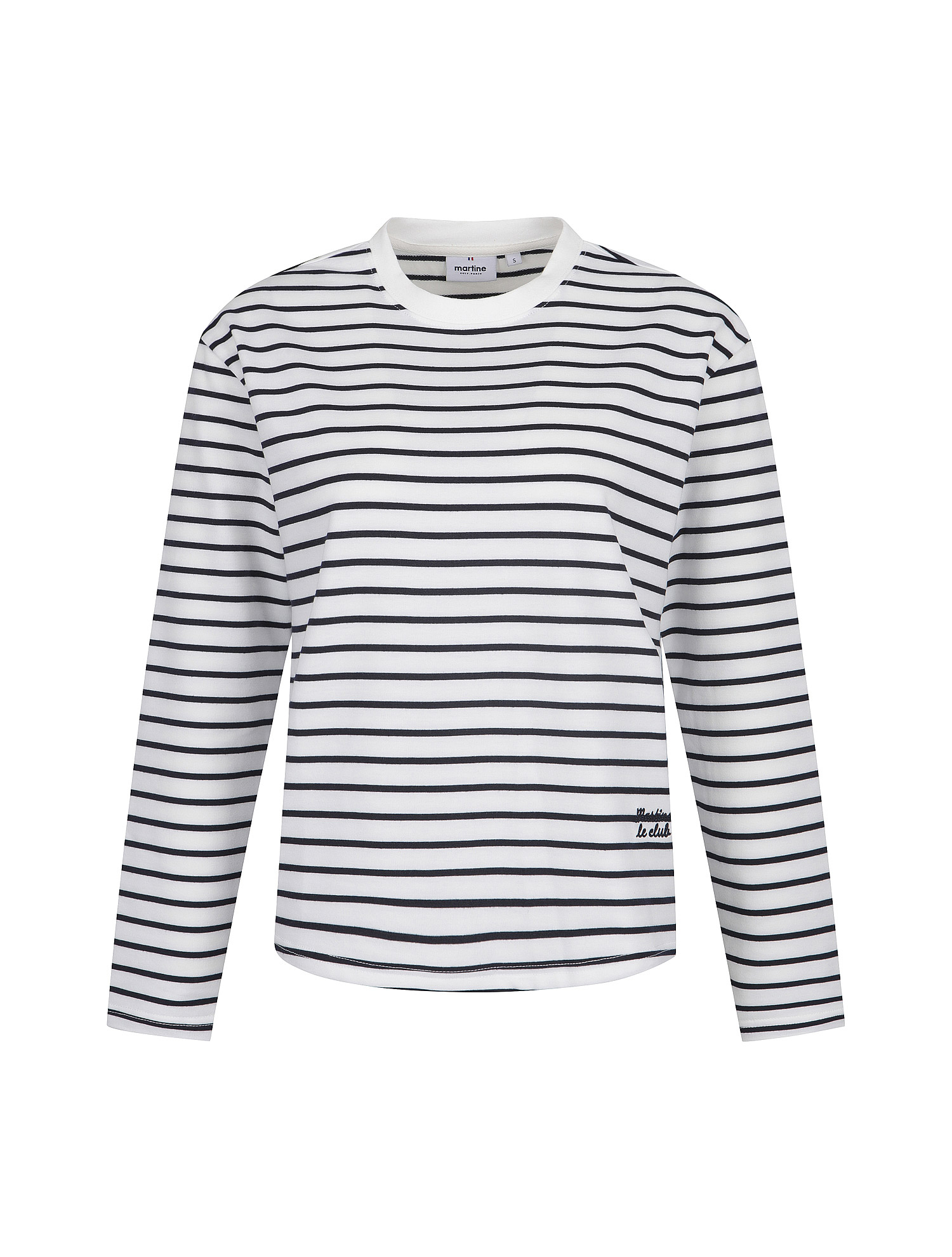 Soft Stripe Round T-shirts_OFF-WHITE (QW0FTTR30130)