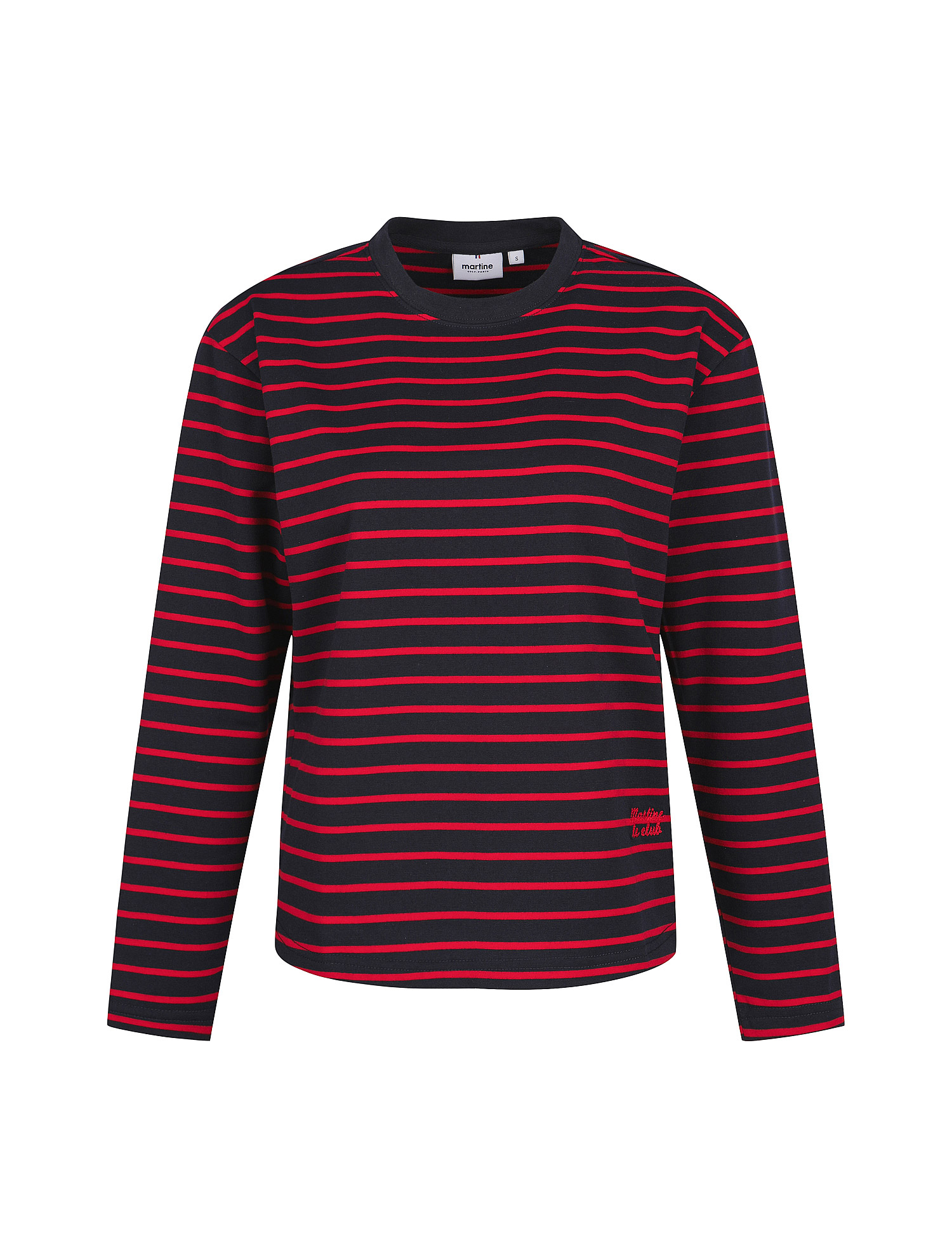 Soft Stripe Round T-shirts_RED (QW0FTTR30176)