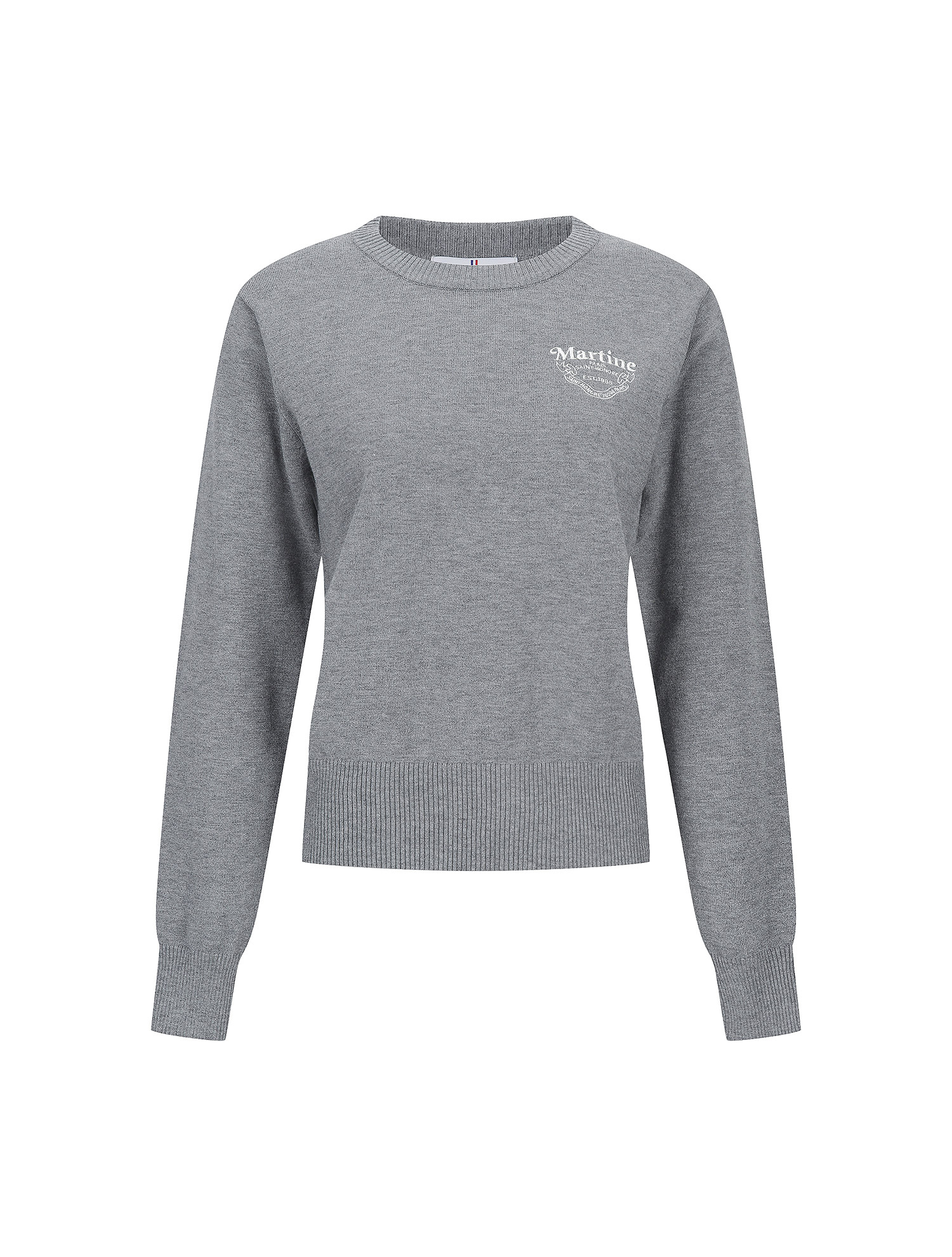 Essential Round Knit_M/GRAY (QW0FTSR30136)