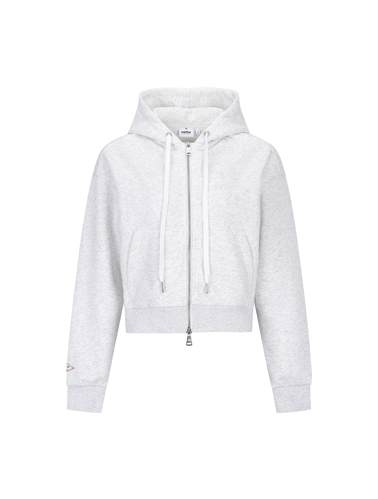 Martine Sweat Setup Hooded Zip up_L/GRAY (QW0FTTJ30132)